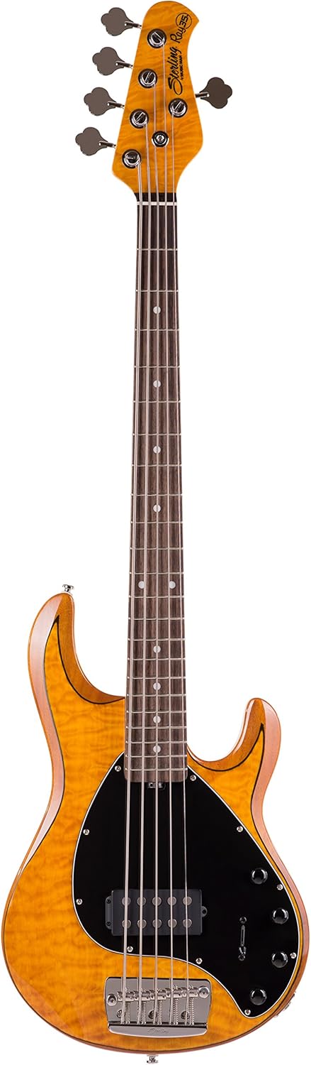 Đàn Guitar Bass Sterling By Music Man StingRay Ray35QM H, Maple Fingerboard - 5 Strings - Việt Music