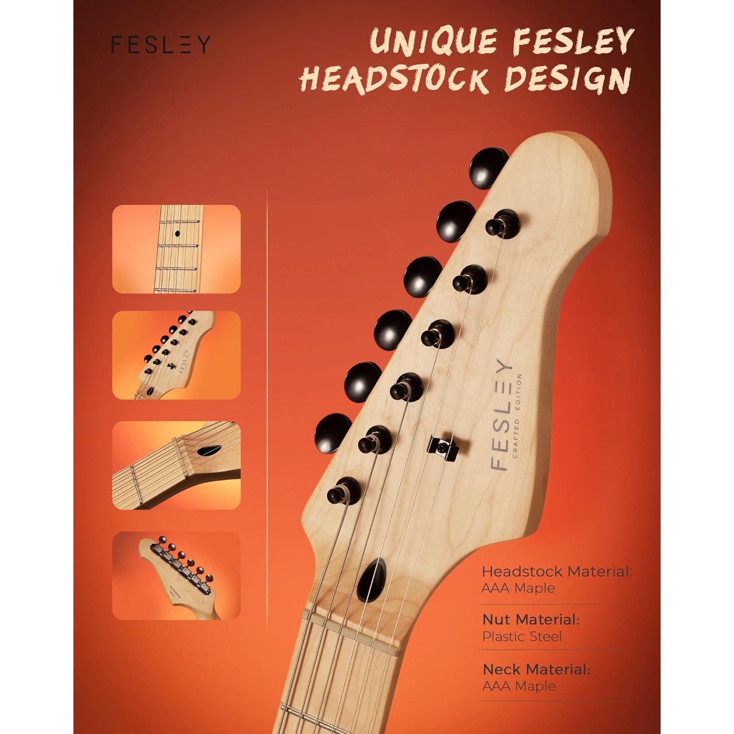 Đàn Guitar Điện Fesley FST350M HSS, Maple Fingerboard - Việt Music