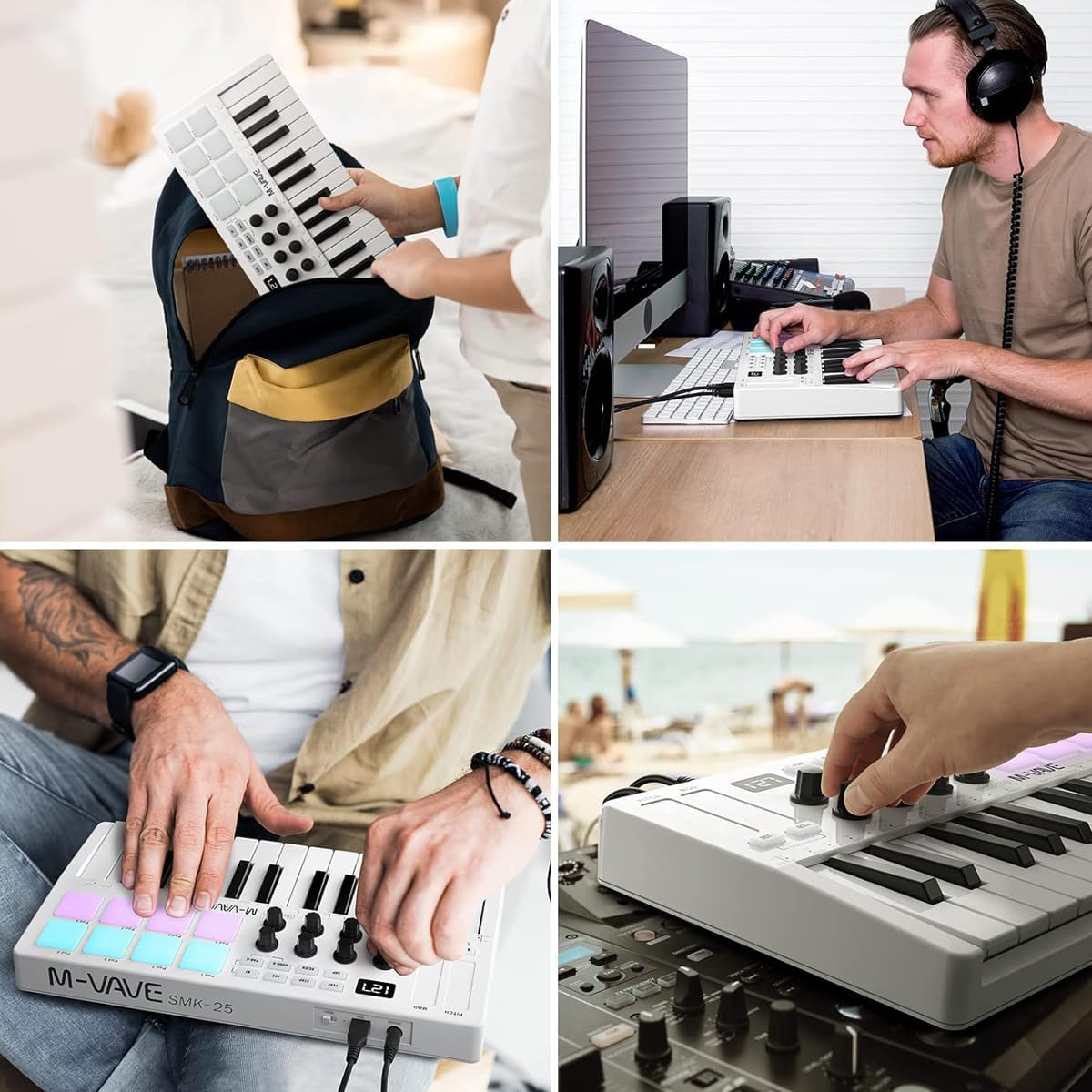 MIDI Keyboard Controller M-Vave SMK25 Mini MK2 - Việt Music