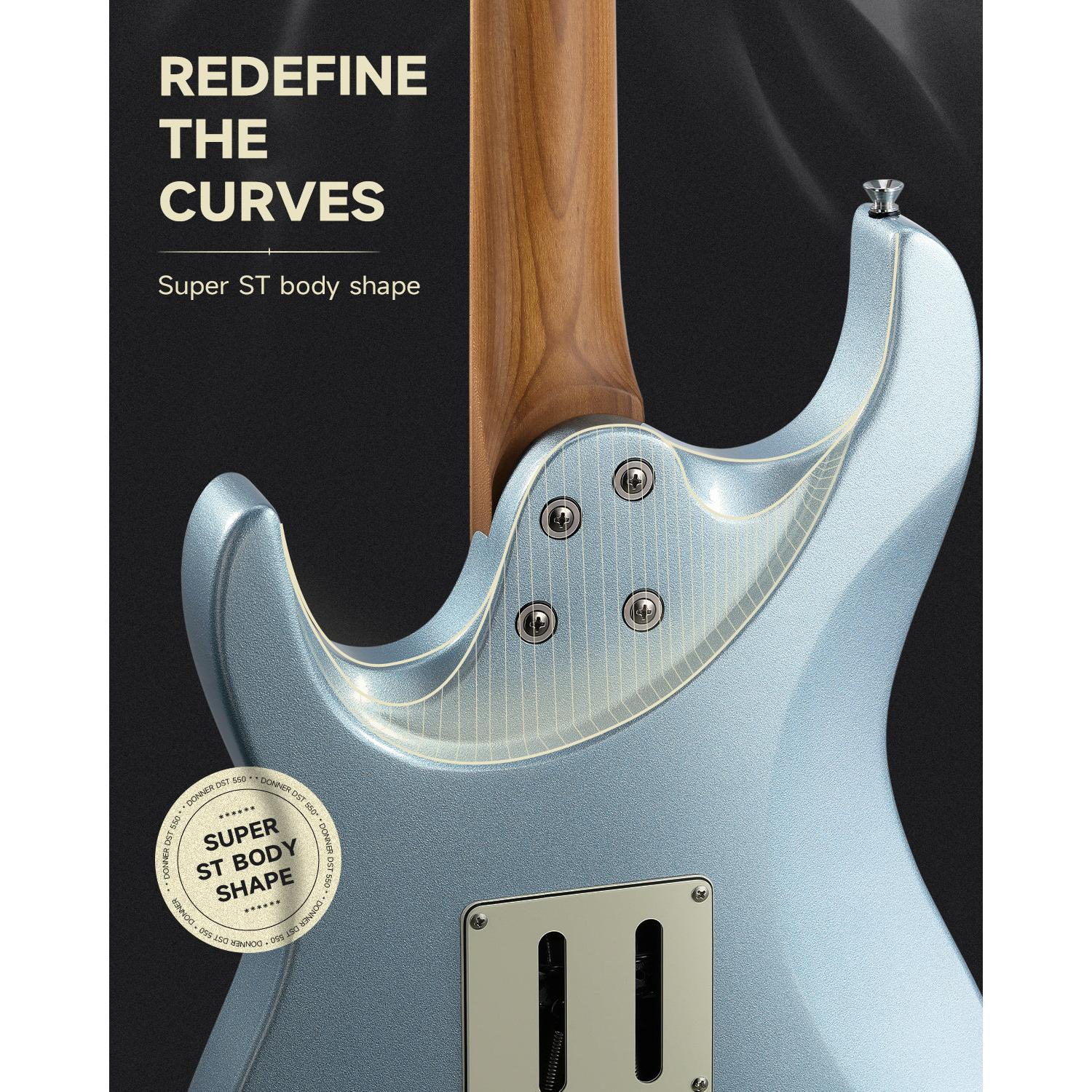 Đàn Guitar Điện Donner DST-550 HSS, Maple Fingerboard - Việt Music