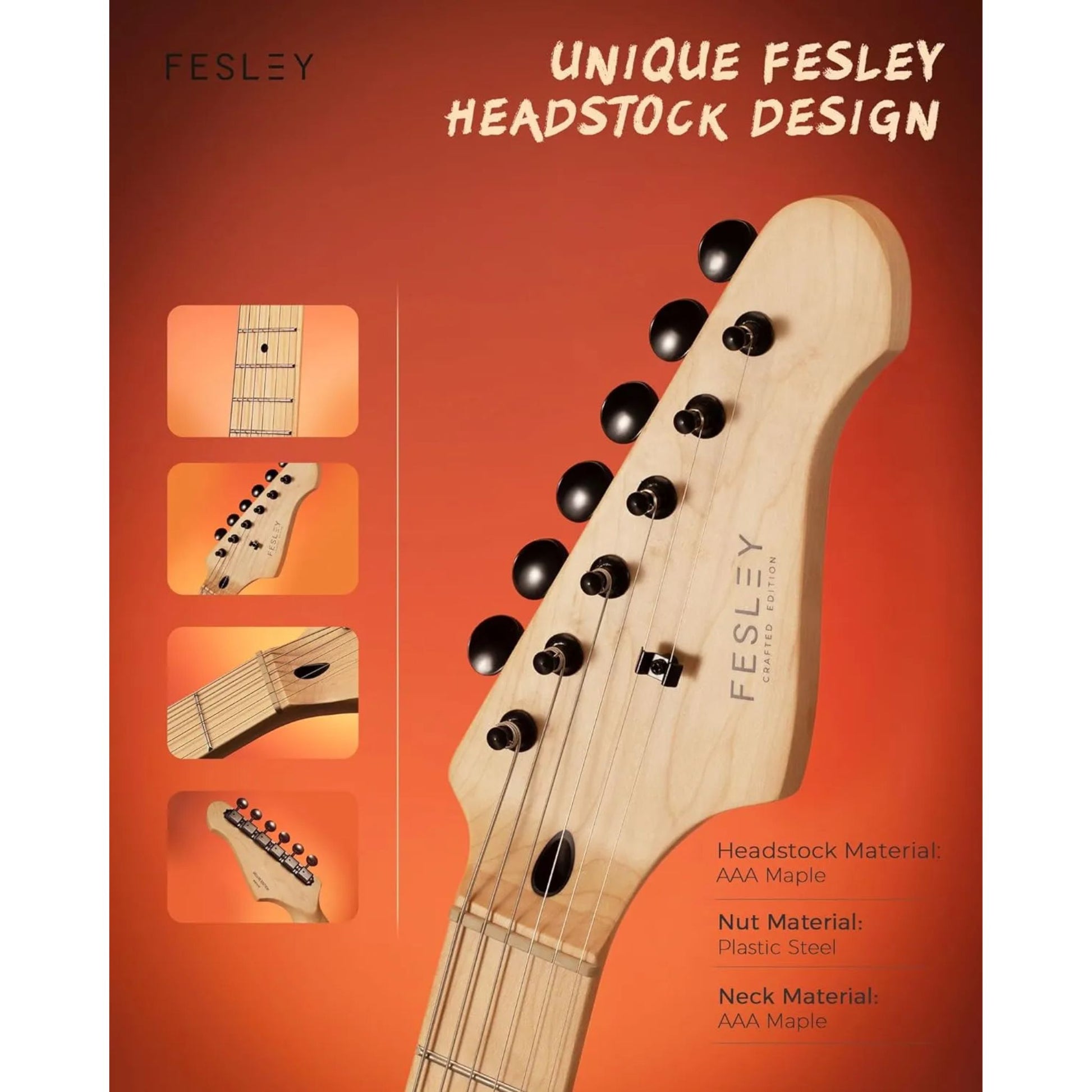 Đàn Guitar Điện Fesley FST350M HSS, Maple Fingerboard - Việt Music