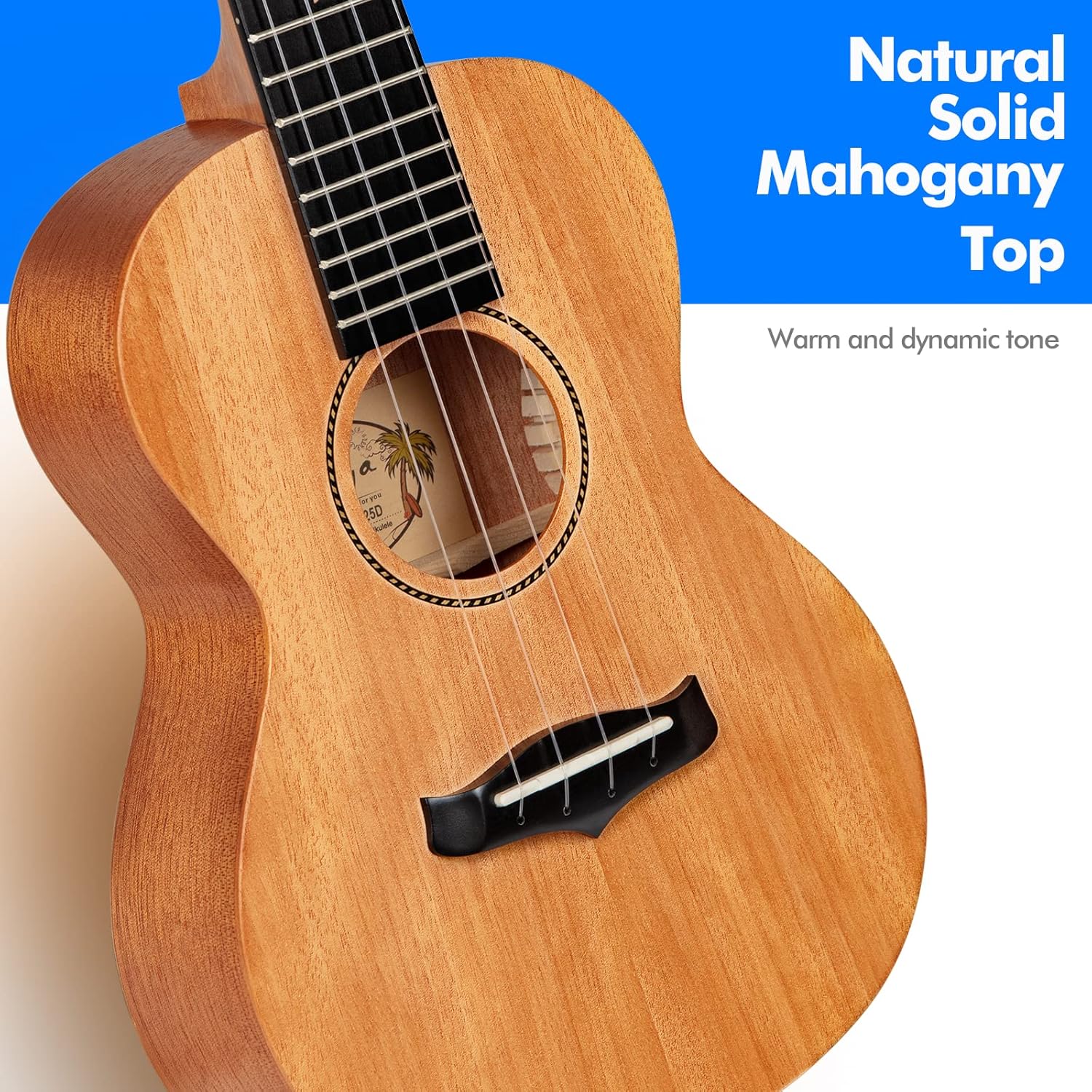 Đàn Ukulele Soprano Enya 25D Solid Mahogany - Việt Music