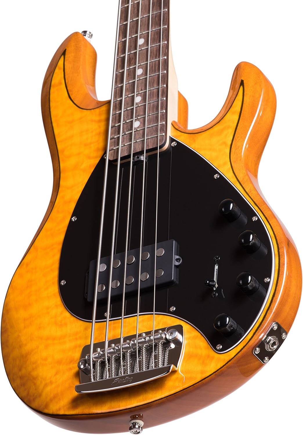 Đàn Guitar Bass Sterling By Music Man StingRay Ray35QM H, Maple Fingerboard - 5 Strings - Việt Music