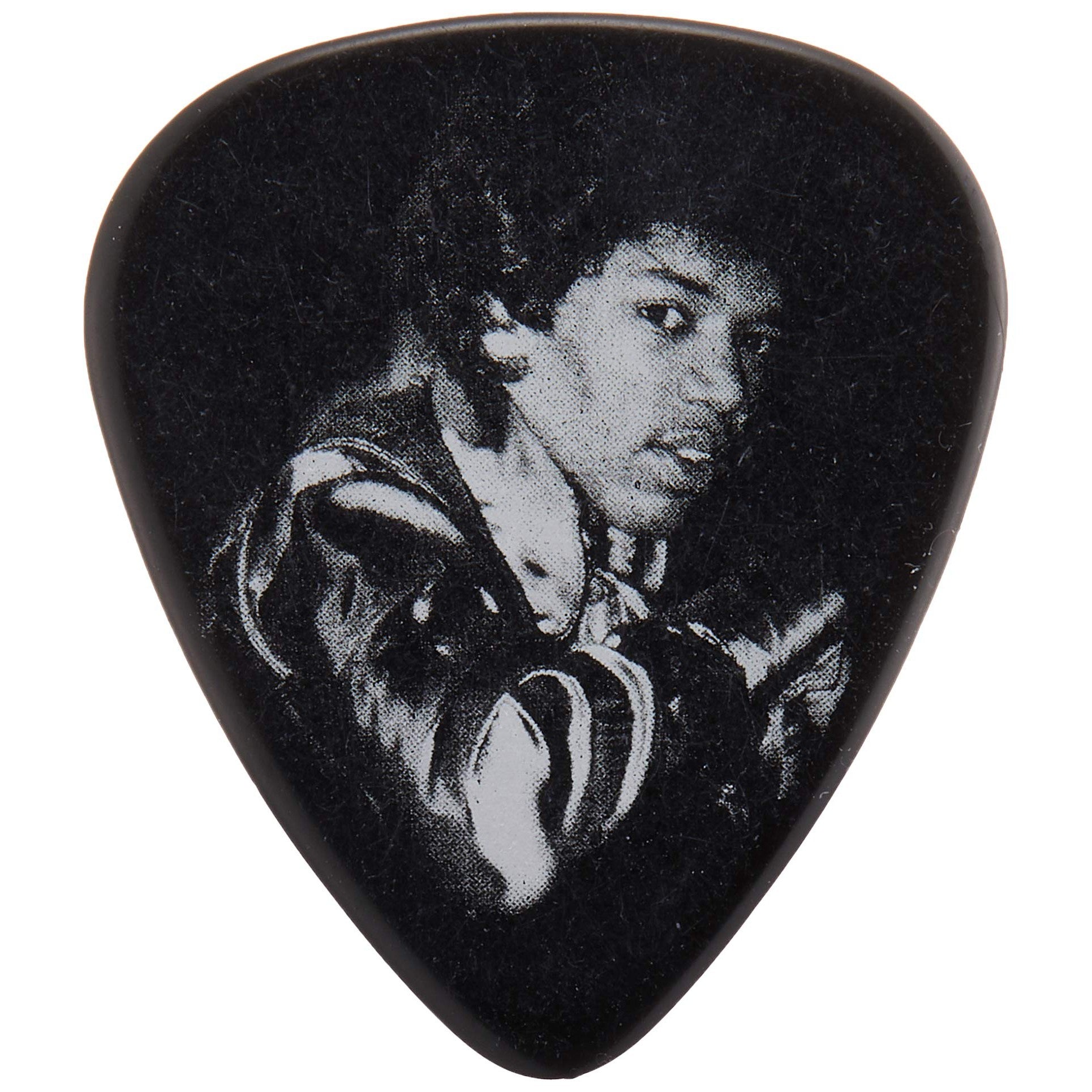 Pick Gảy Đàn Guitar Jim Dunlop JH-PT05H Jimi Hendrix Silver Portrait, 12pc/Tin - Việt Music