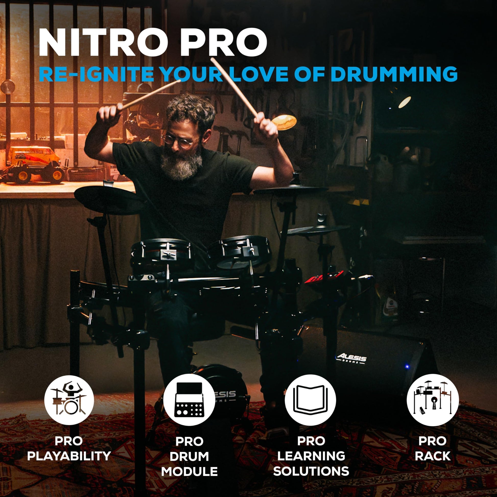 Trống Điện Alesis Nitro Pro Kit - Việt Music