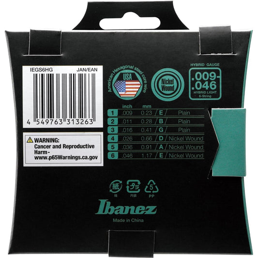 Dây Đàn Guitar Điện Ibanez IEGS6HG Nickel Wound - Việt Music