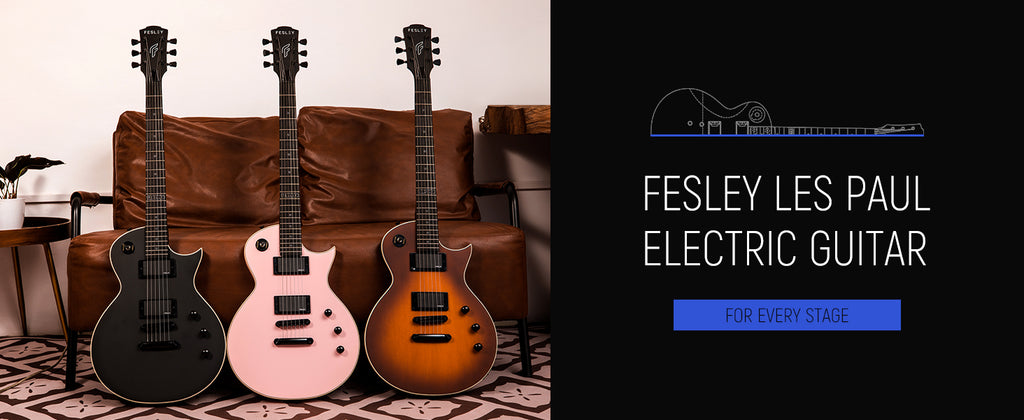 Đàn Guitar Điện Fesley FLP350 HH, Techwood Fingerboard