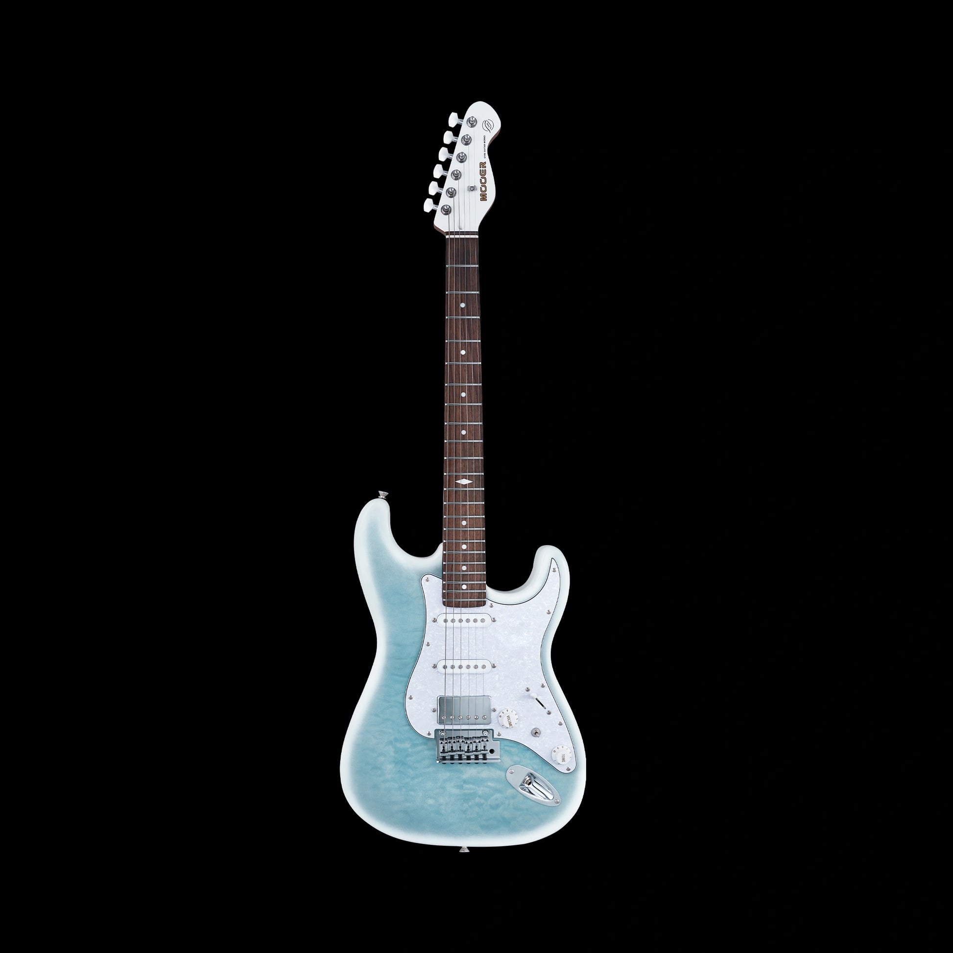 Đàn Guitar Điện Mooer MSC40 Pro HSS, Rosewood Fingerboard, Dreamy Blue - Việt Music