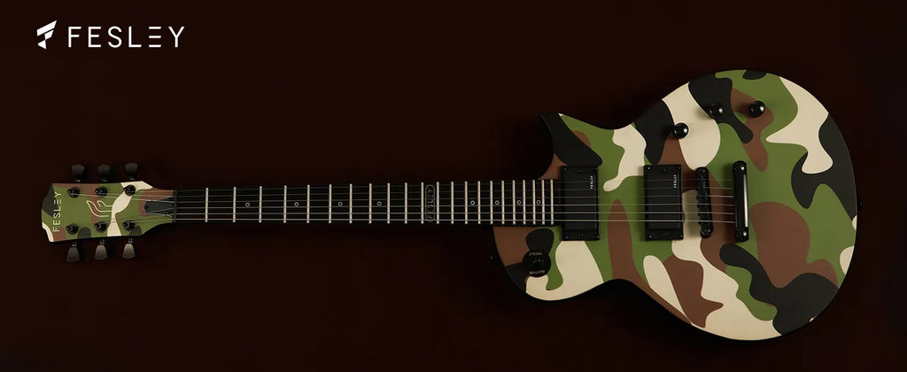 Đàn Guitar Điện Fesley FLP400 HH, Techwood Fingerboard, Camouflage