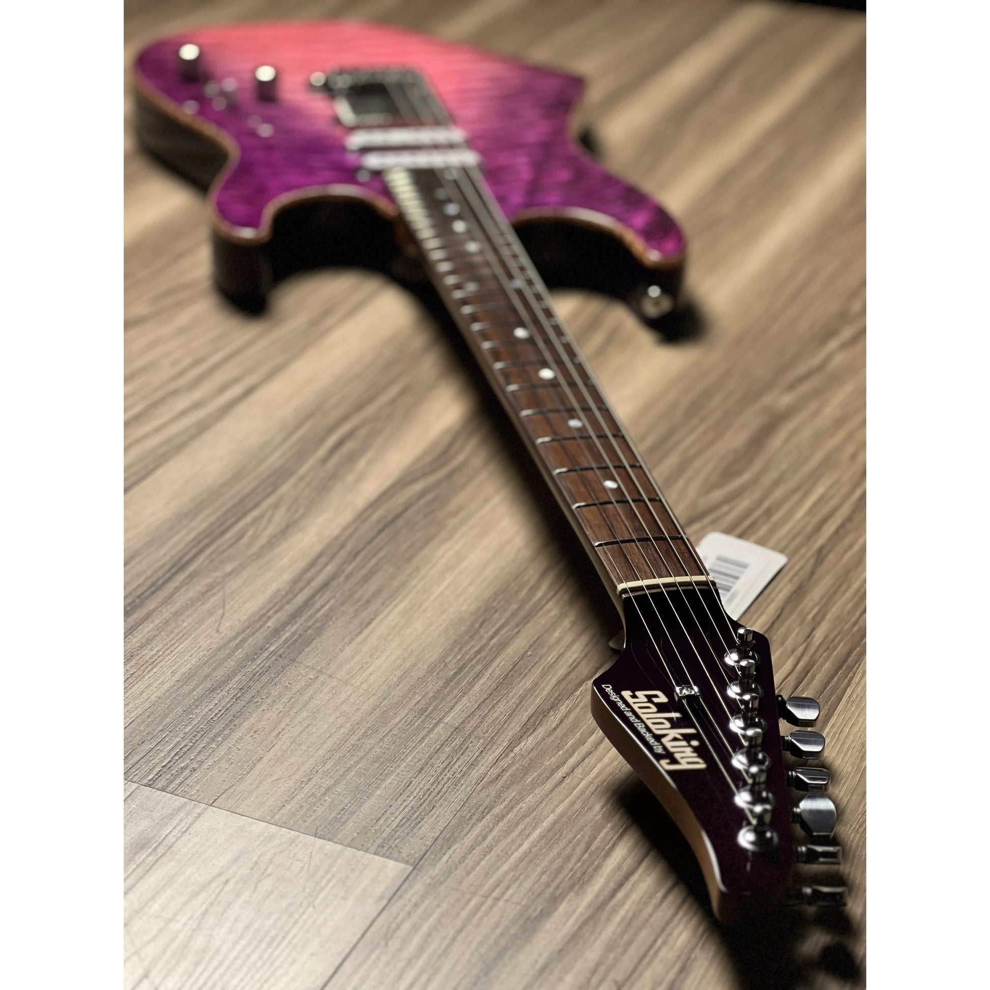 Đàn Guitar Điện Soloking MS-1 Custom 24 Quilt HSS, Rosewood Fingerboard, Purple Wakesurf Jescar - Việt Music