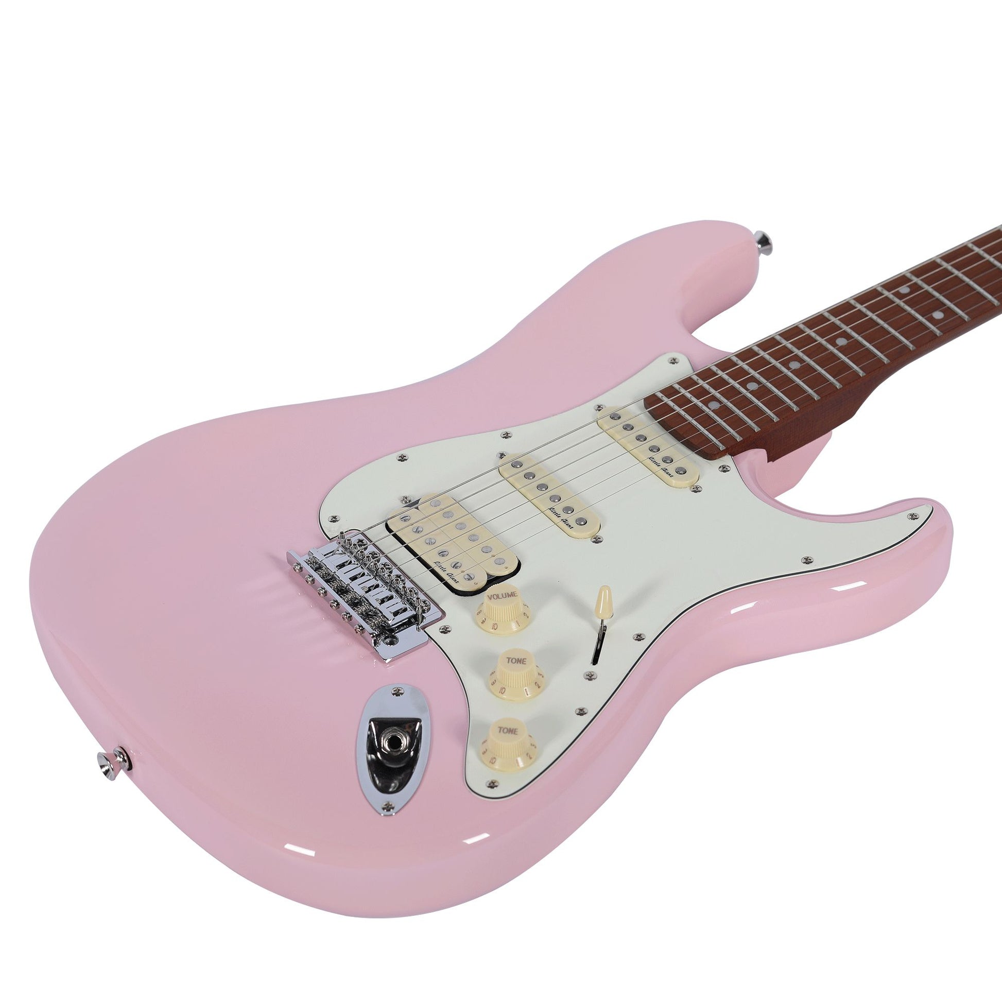 Đàn Guitar Điện Saga SMF1314 Stratocaster HSS, Maple Fingerboard, Pink - Việt Music