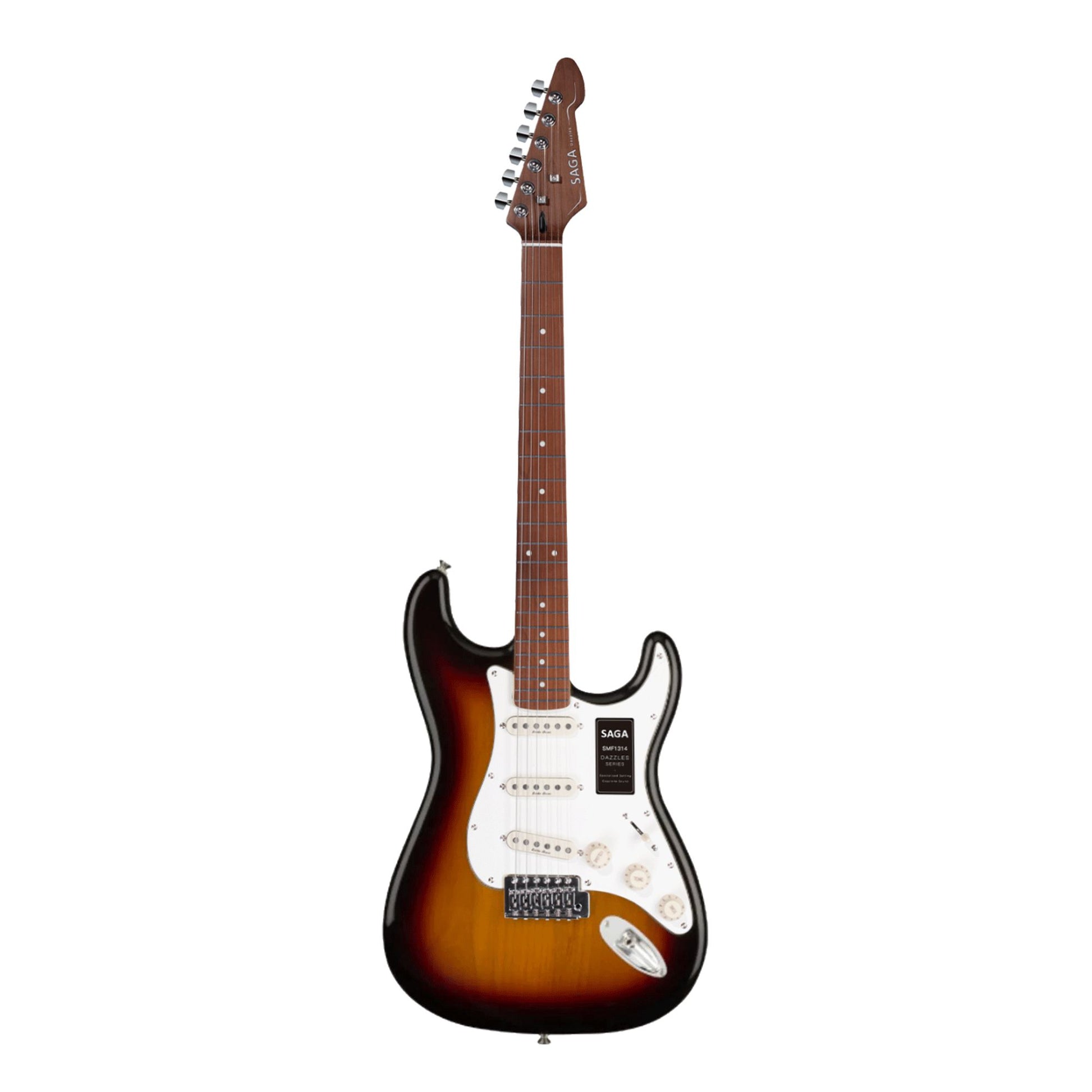 Đàn Guitar Điện Saga SMF1314 Stratocaster SSS, Maple Fingerboard, Sunburst - Việt Music