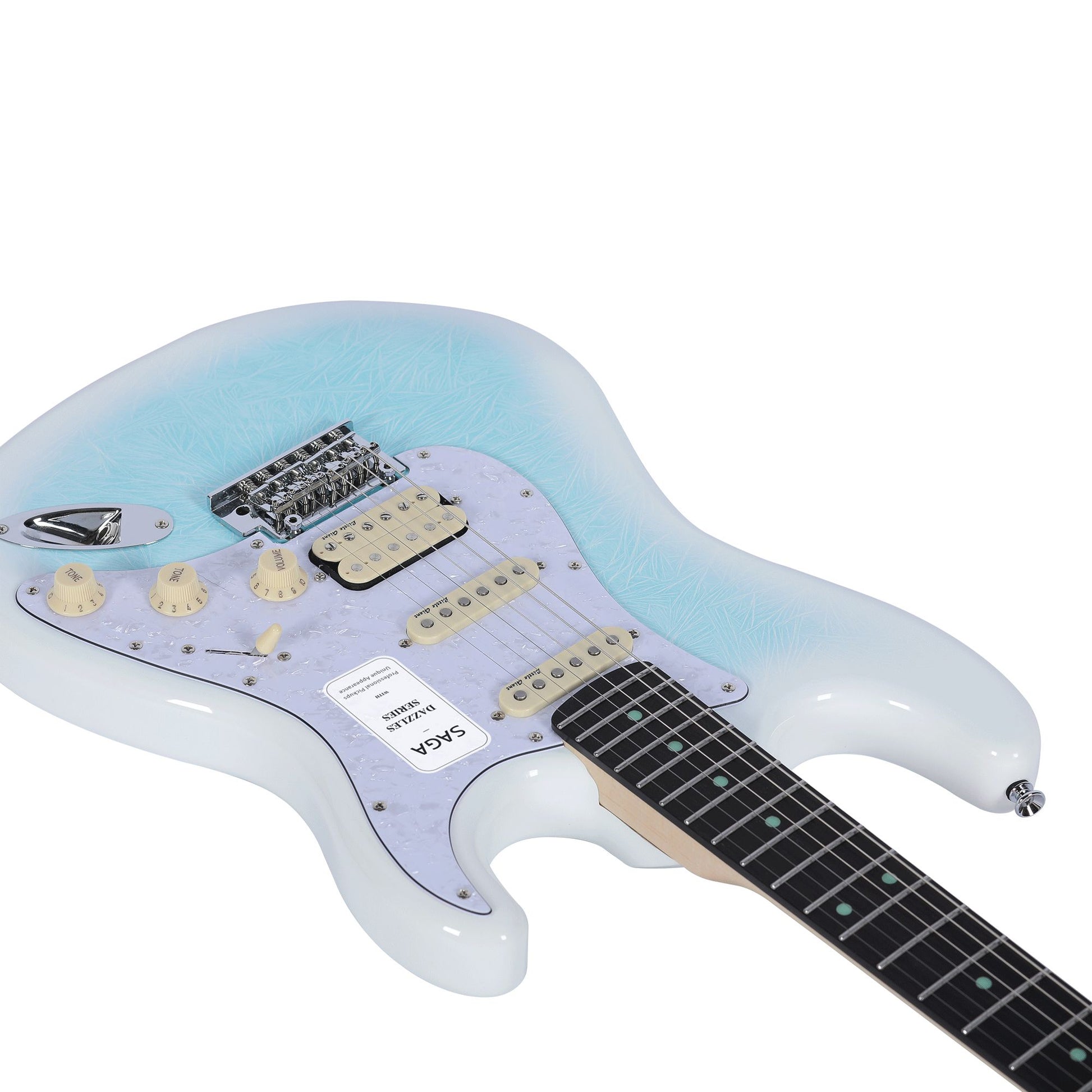 Đàn Guitar Điện Saga SMF1314 Stratocaster HSS, Rosewood Fingerboard, Celestail Blue - Việt Music