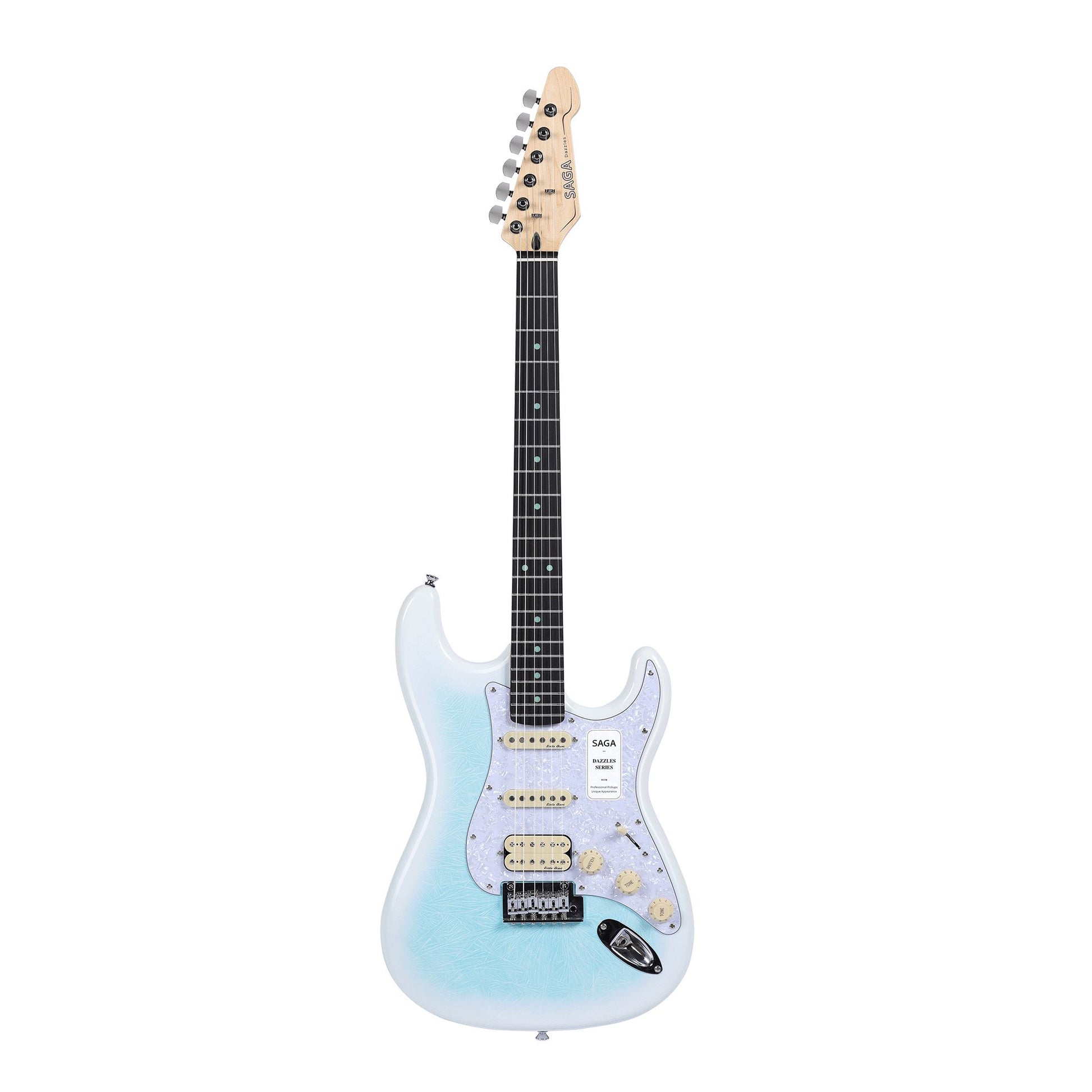 Đàn Guitar Điện Saga SMF1314 Stratocaster HSS, Rosewood Fingerboard, Celestail Blue - Việt Music