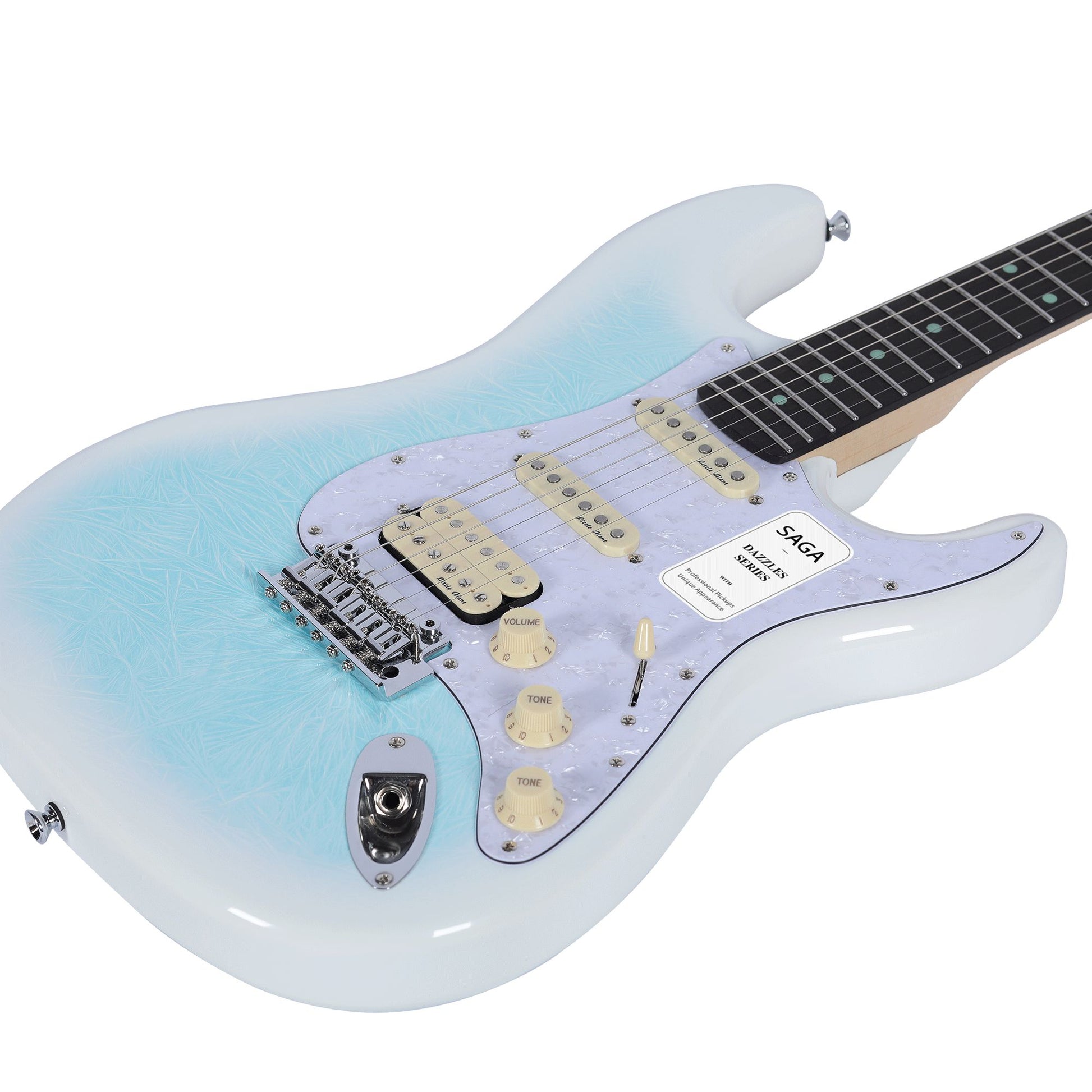 Đàn Guitar Điện Saga SMF1314 Stratocaster HSS, Rosewood Fingerboard, Celestail Blue - Việt Music