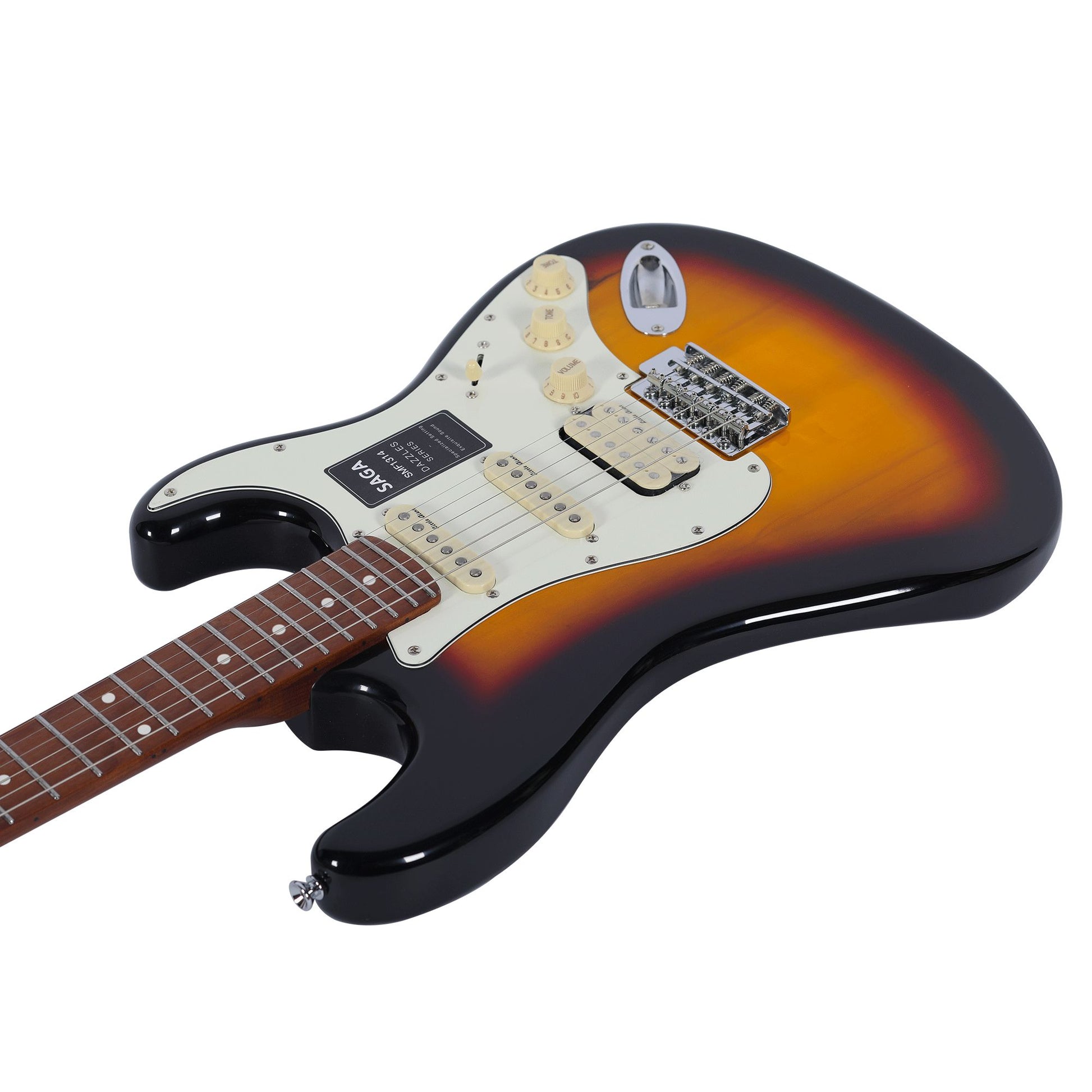 Đàn Guitar Điện Saga SMF1314 Stratocaster HSS, Maple Fingerboard, Sunburst - Việt Music