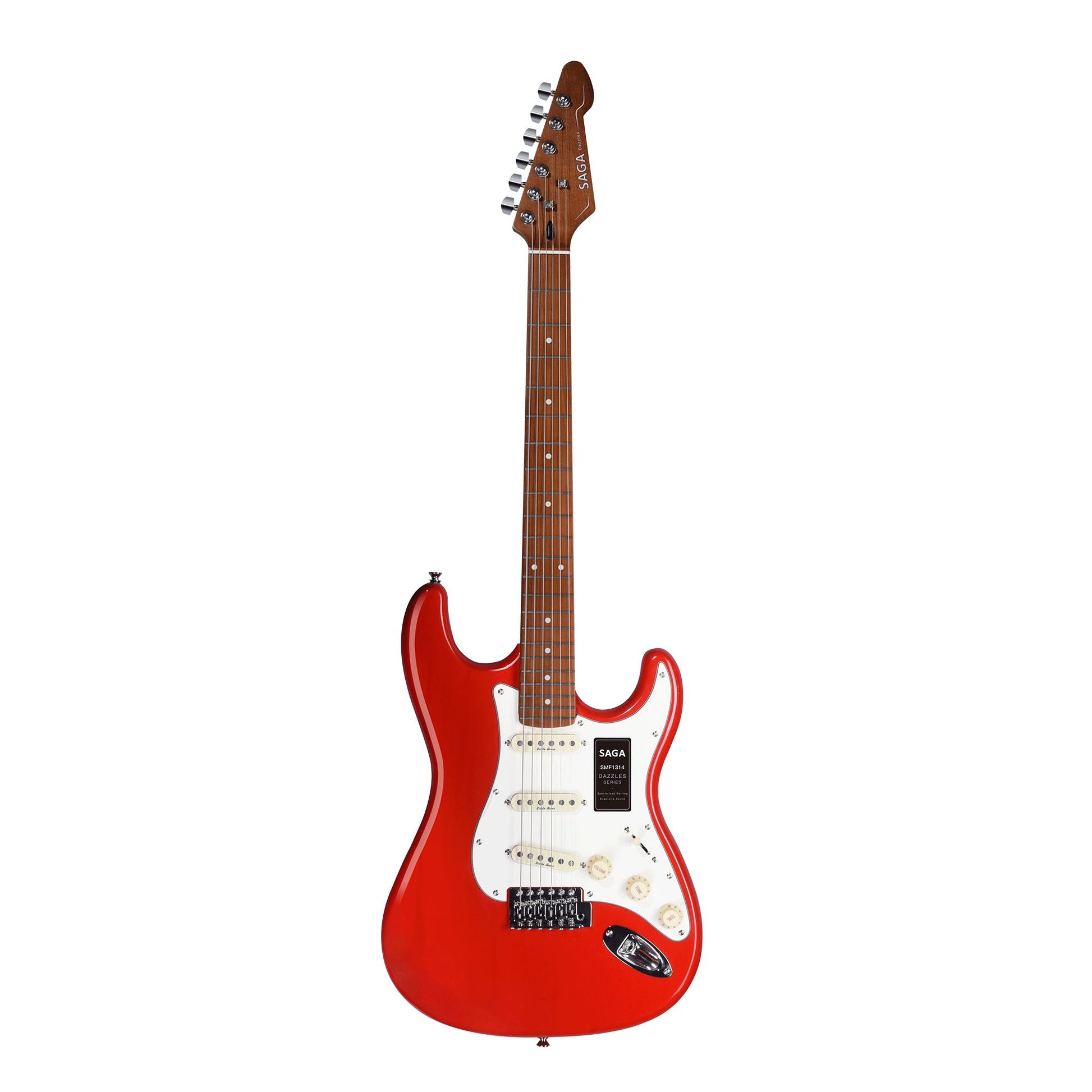 Đàn Guitar Điện Saga SMF1314 Stratocaster SSS, Maple Fingerboard, Red - Việt Music