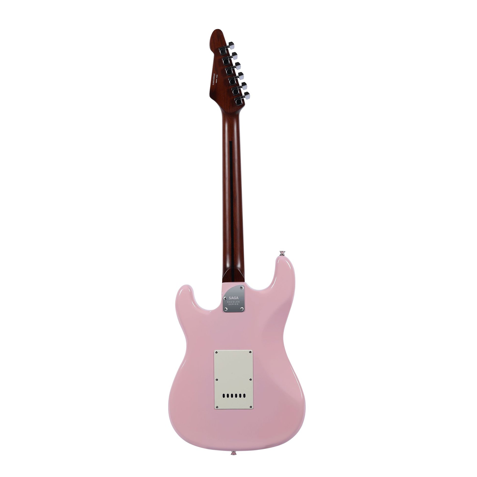 Đàn Guitar Điện Saga SMF1314 Stratocaster SSS, Maple Fingerboard, Pink - Việt Music