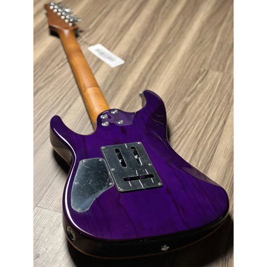 Đàn Guitar Điện Soloking MS-1 Custom 24 Quilt HSS, Rosewood Fingerboard, Purple Wakesurf Jescar - Việt Music