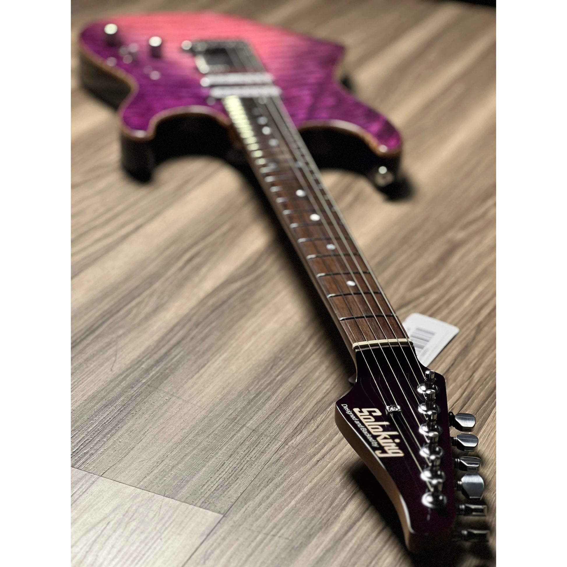 Đàn Guitar Điện Soloking MS-1 Custom 24 Quilt HSS, Rosewood Fingerboard, Purple Wakesurf Jescar - Việt Music