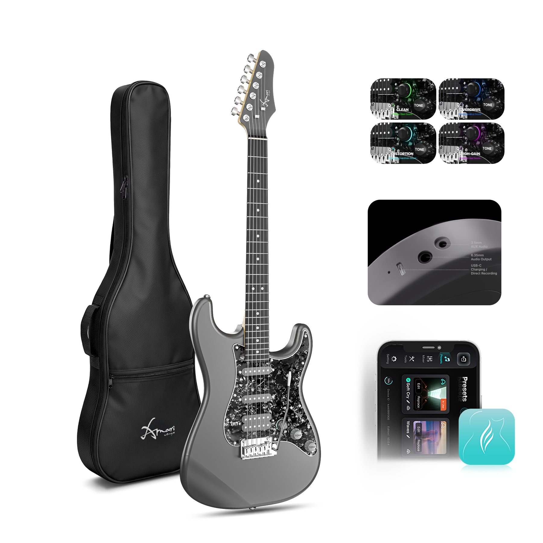 Đàn Guitar Điện Enya Amari E-SP1 - Việt Music