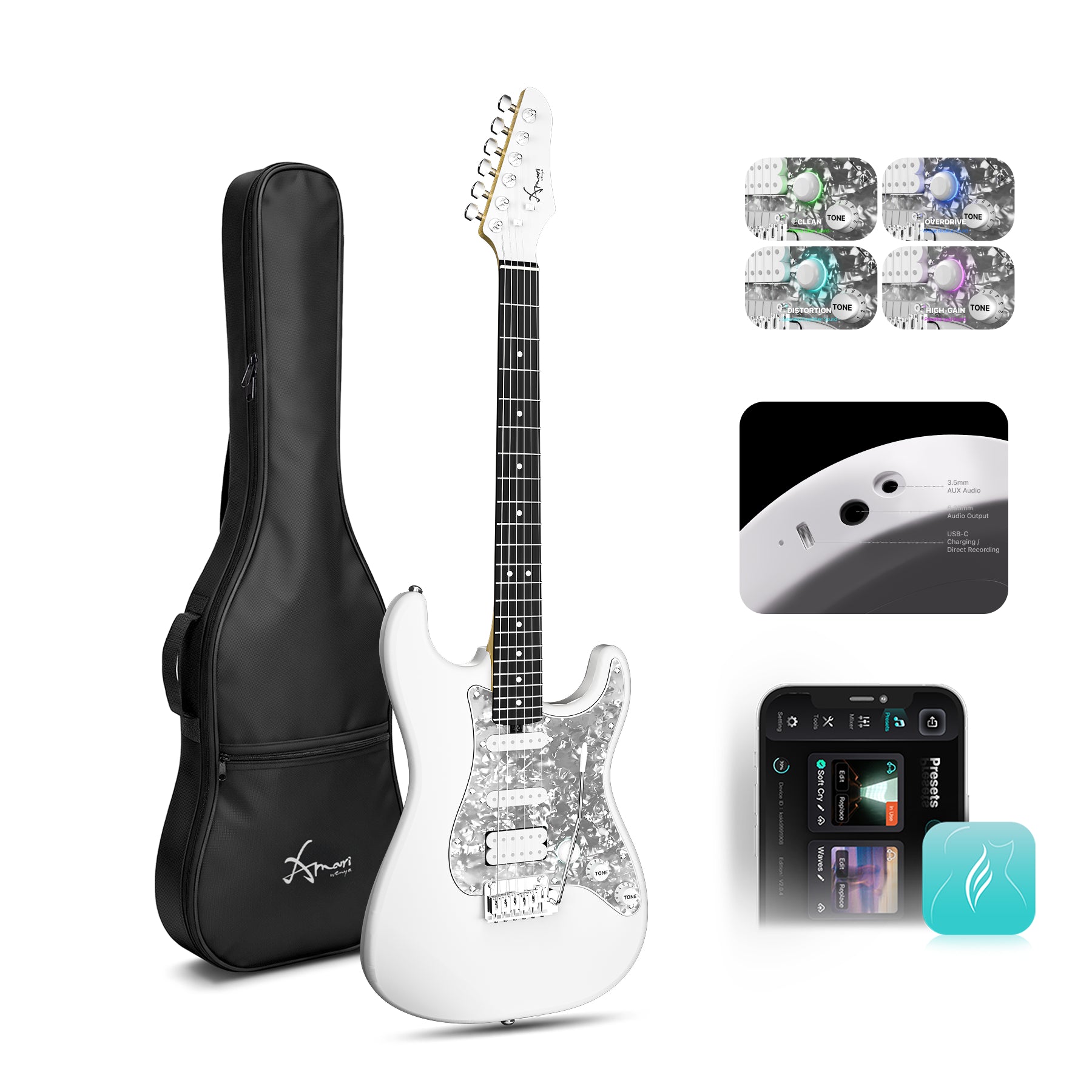 Đàn Guitar Điện Enya Amari E-SP1 - Việt Music