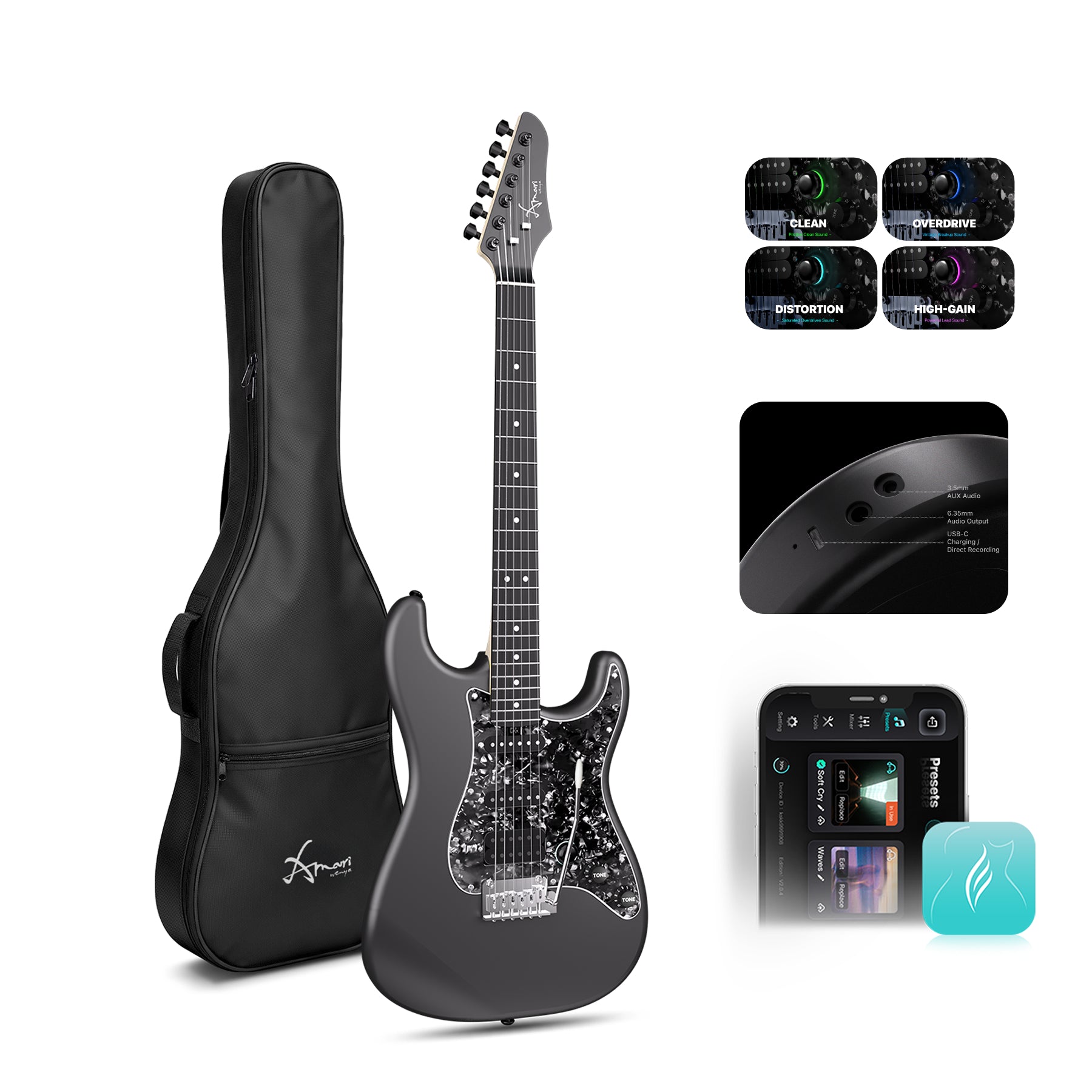 Đàn Guitar Điện Enya Amari E-SP1 - Việt Music