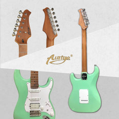 Đàn Guitar Điện Auriga A-220 HSS, Maple Fingerboard, SFG - Surf Green