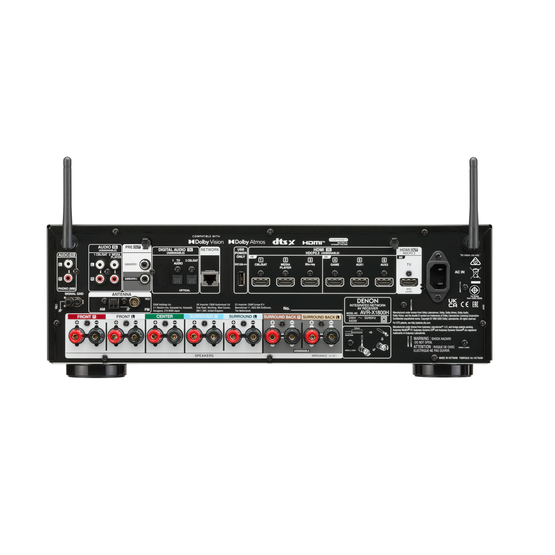 Amply Denon AVR-X1800H - Việt Music