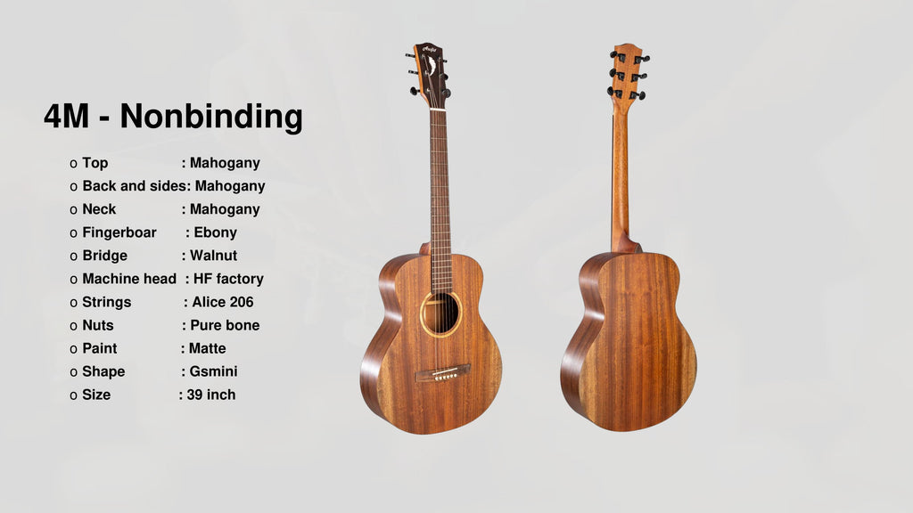 Đàn Guitar Acoustic Asolid 4M Nonbinding