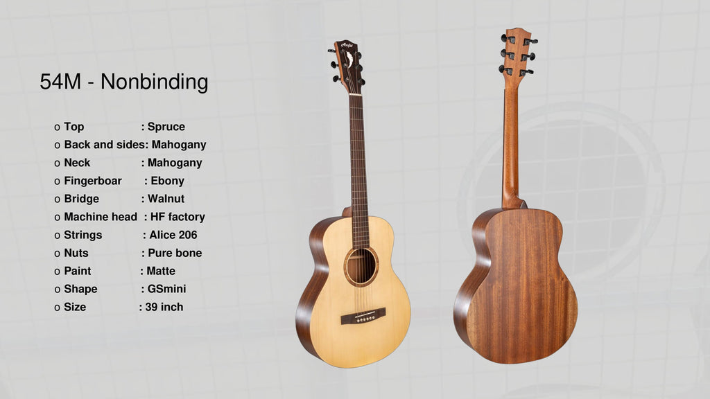 Đàn Guitar Acoustic Asolid 54M Nonbinding