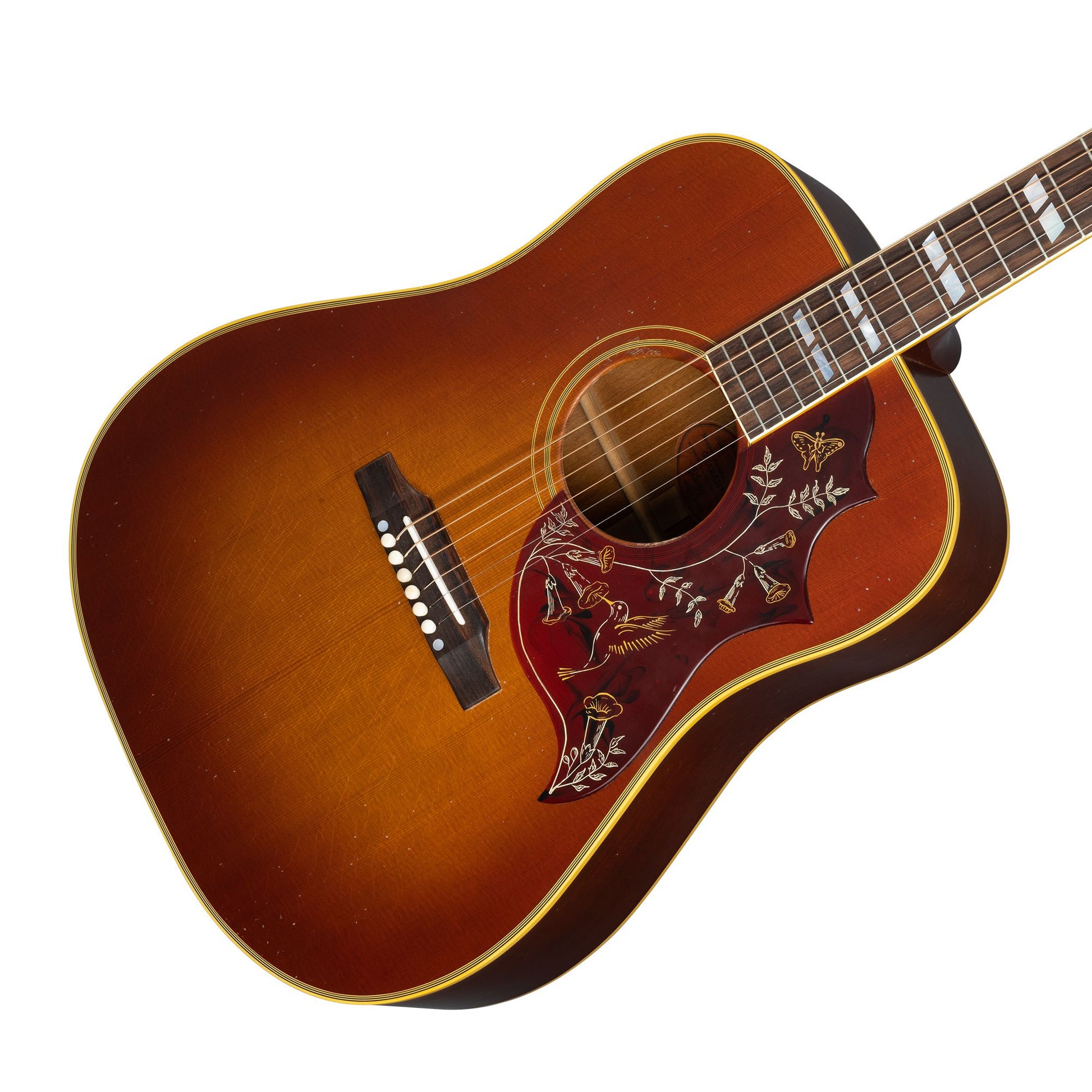 Đàn Guitar Acoustic Gibson Murphy Lab Light Aged 1960 Hummingbird, Heritage Cherry Sunburst Light Aged - Việt Music