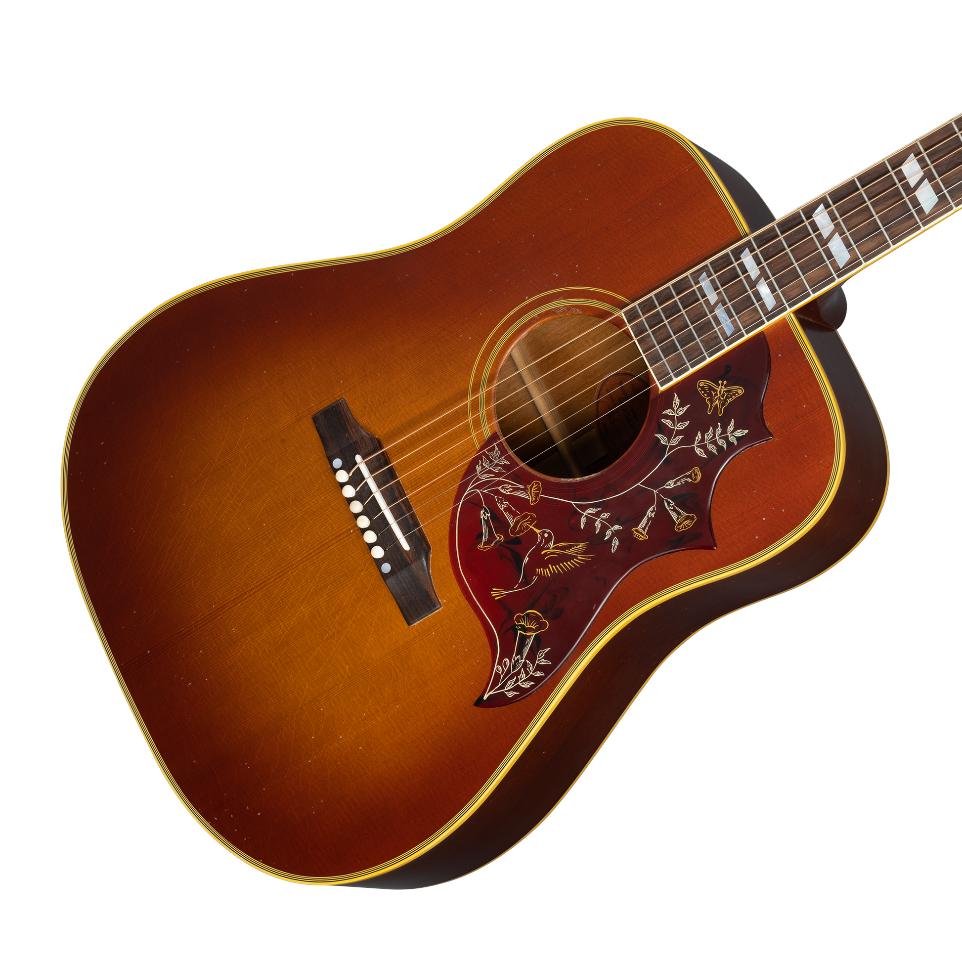 Đàn Guitar Acoustic Gibson Murphy Lab Light Aged 1960 Hummingbird, Heritage Cherry Sunburst Light Aged - Việt Music