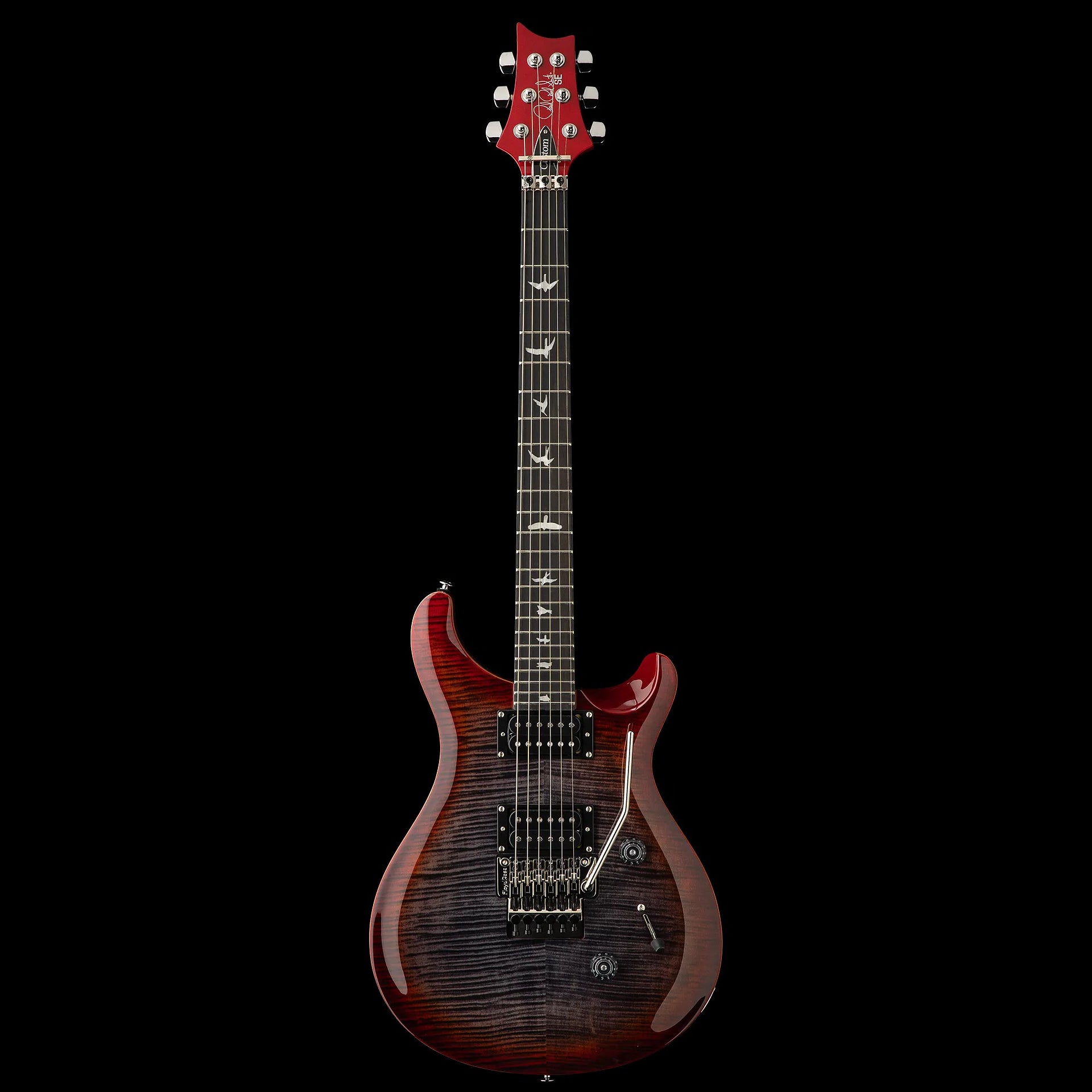 Đàn Guitar Điện PRS SE Custom 24 Floyd HH, Ebony Fingerboard (2025), Charcoal Cherry Burst - Việt Music