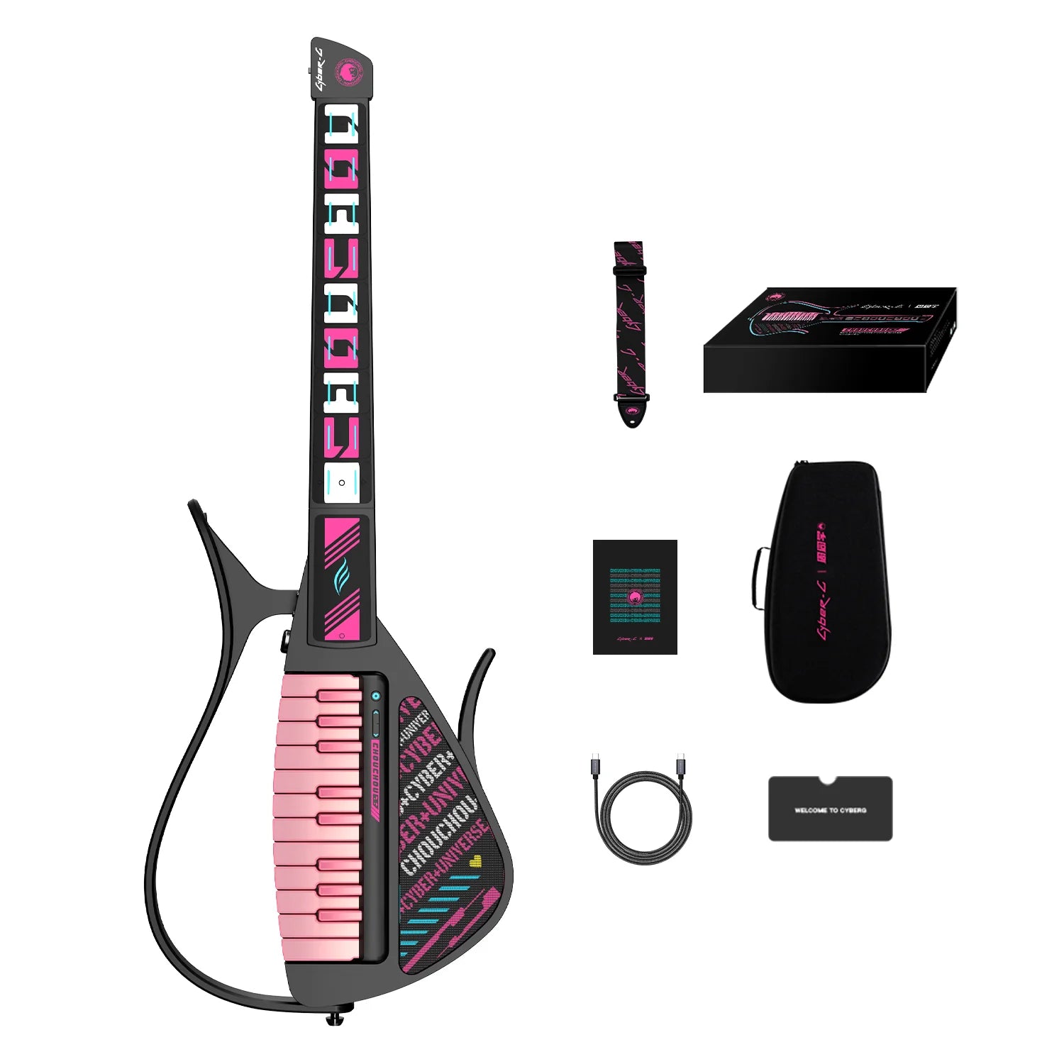 Đàn Guitar Enya Cyber-G Keyboard, Chou Chou - Automatic Stringless Guitar - Việt Music