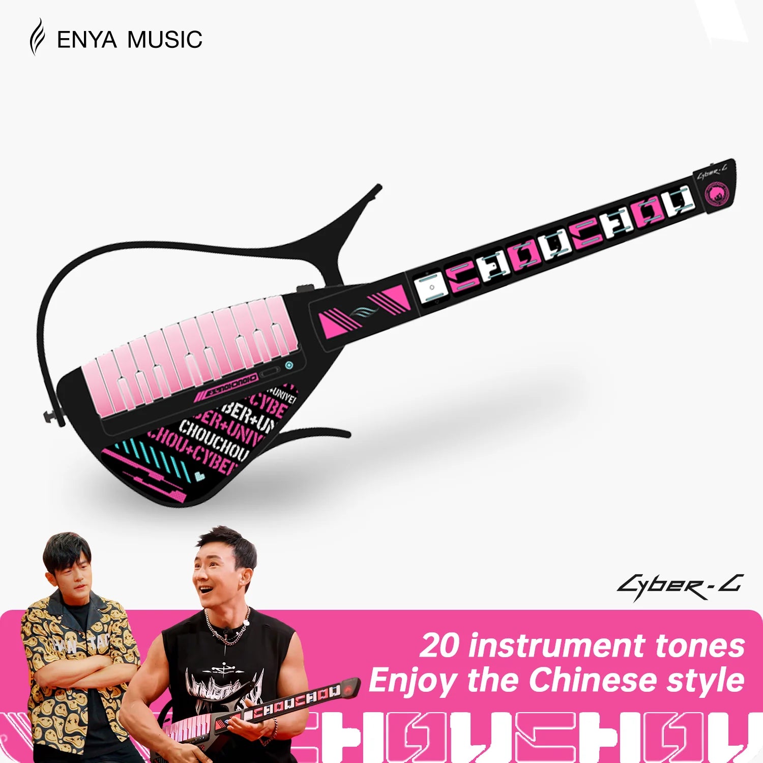 Đàn Guitar Enya Cyber-G Keyboard, Chou Chou - Automatic Stringless Guitar - Việt Music