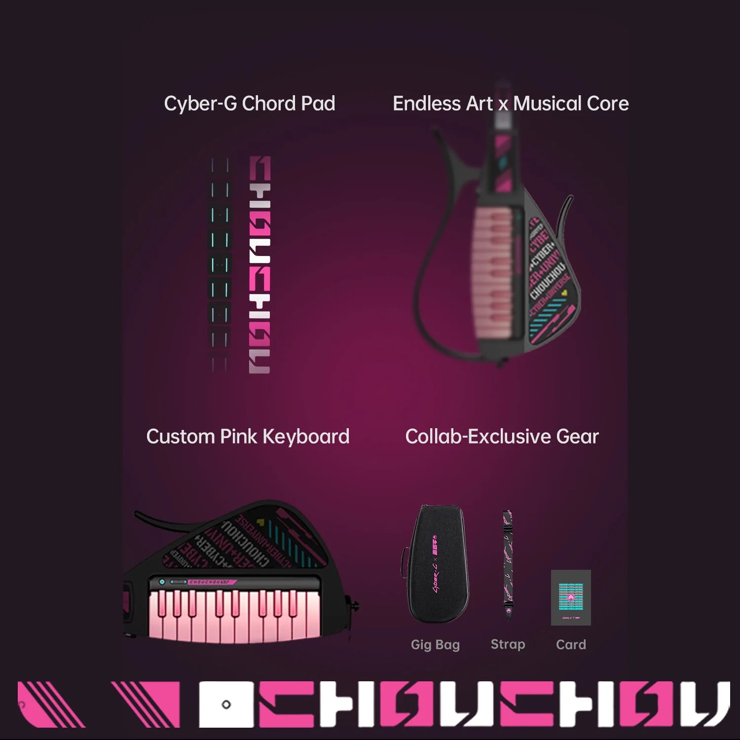 Đàn Guitar Enya Cyber-G Keyboard, Chou Chou - Automatic Stringless Guitar - Việt Music