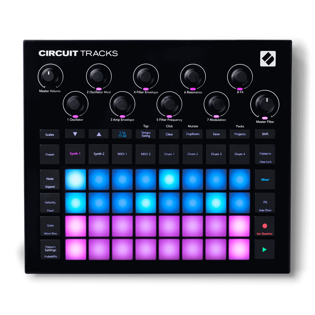 MIDI Pad Controller Novation Circuit Tracks Groovebox