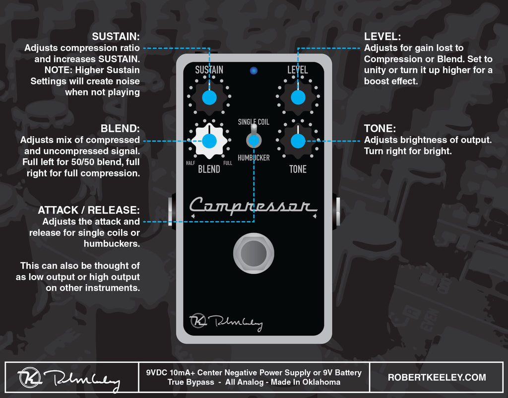 Pedal Guitar Keeley Compressor Plus