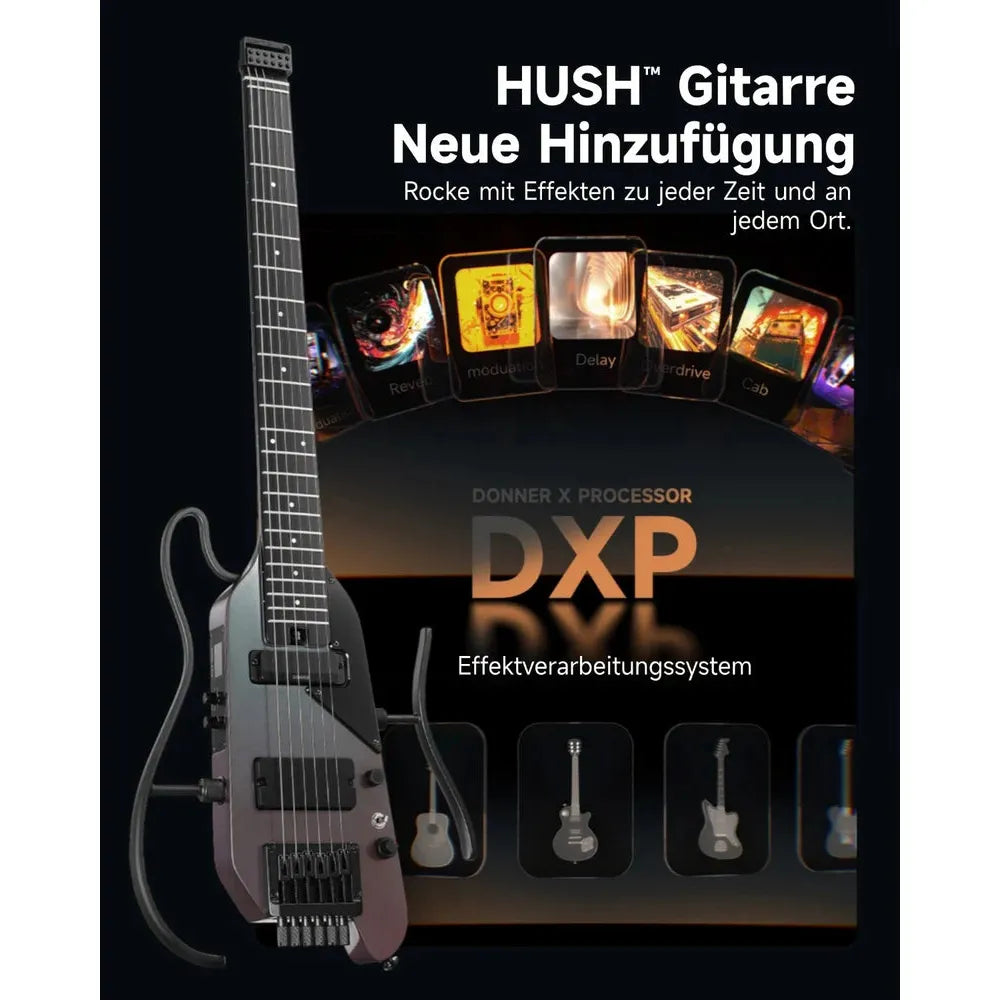 Đàn Guitar Điện Donner HUSH-X Pro - Việt Music