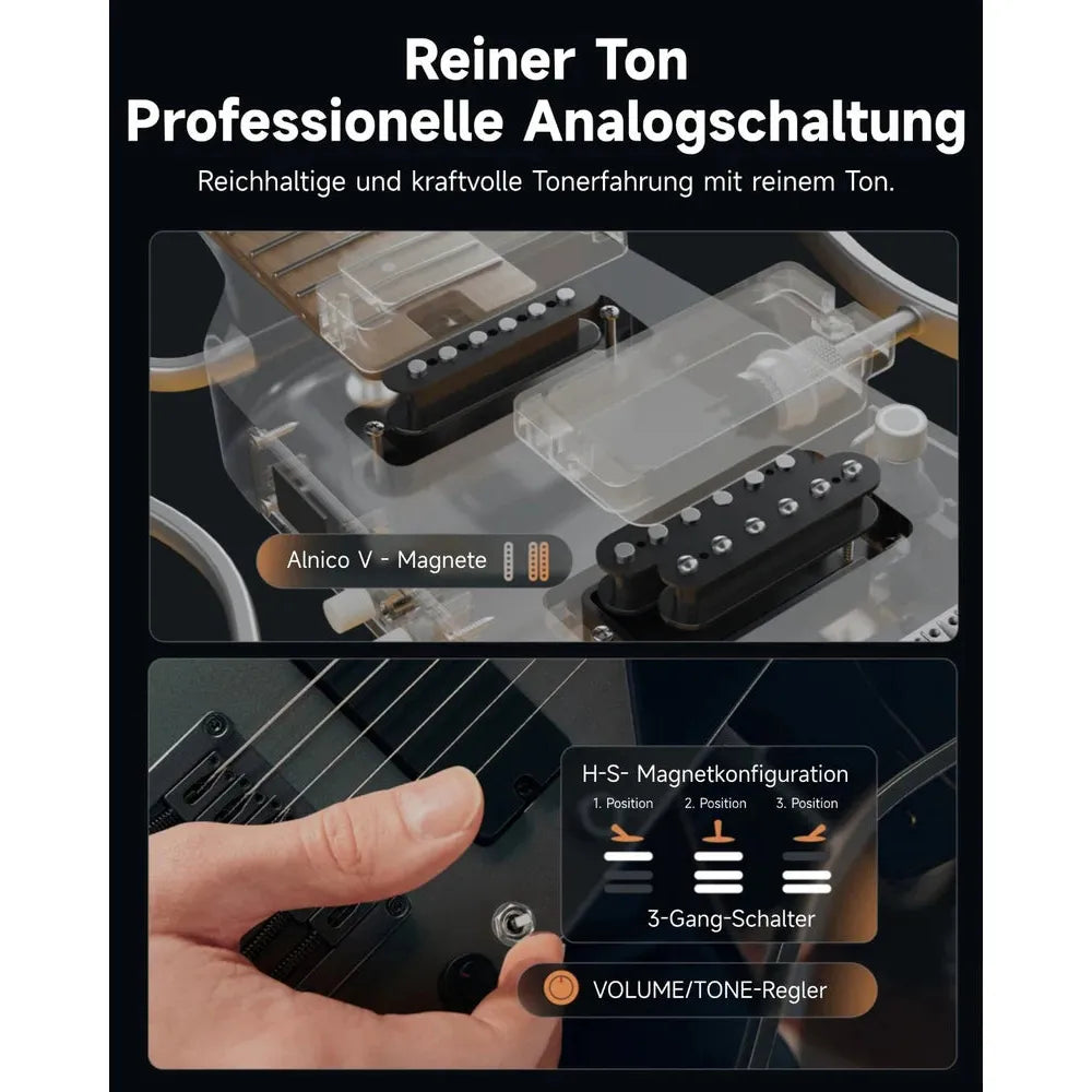 Đàn Guitar Điện Donner HUSH-X Pro - Việt Music