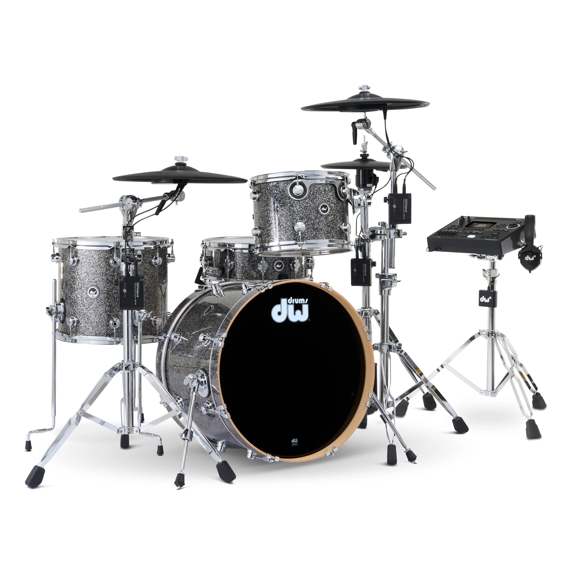 Trống Cơ DW DWe Drum Kit Bundle 4-Piece w/Roland V-Cymbals + V51 Module (20/12/14/14) - Việt Music