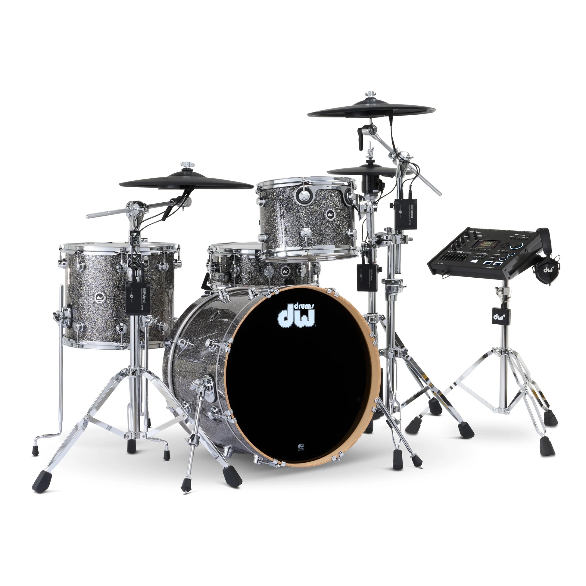 Trống Cơ DW DWe Drum Kit Bundle 4-Piece w/Roland V-Cymbals + V71 Module (20/12/14/14) - Việt Music