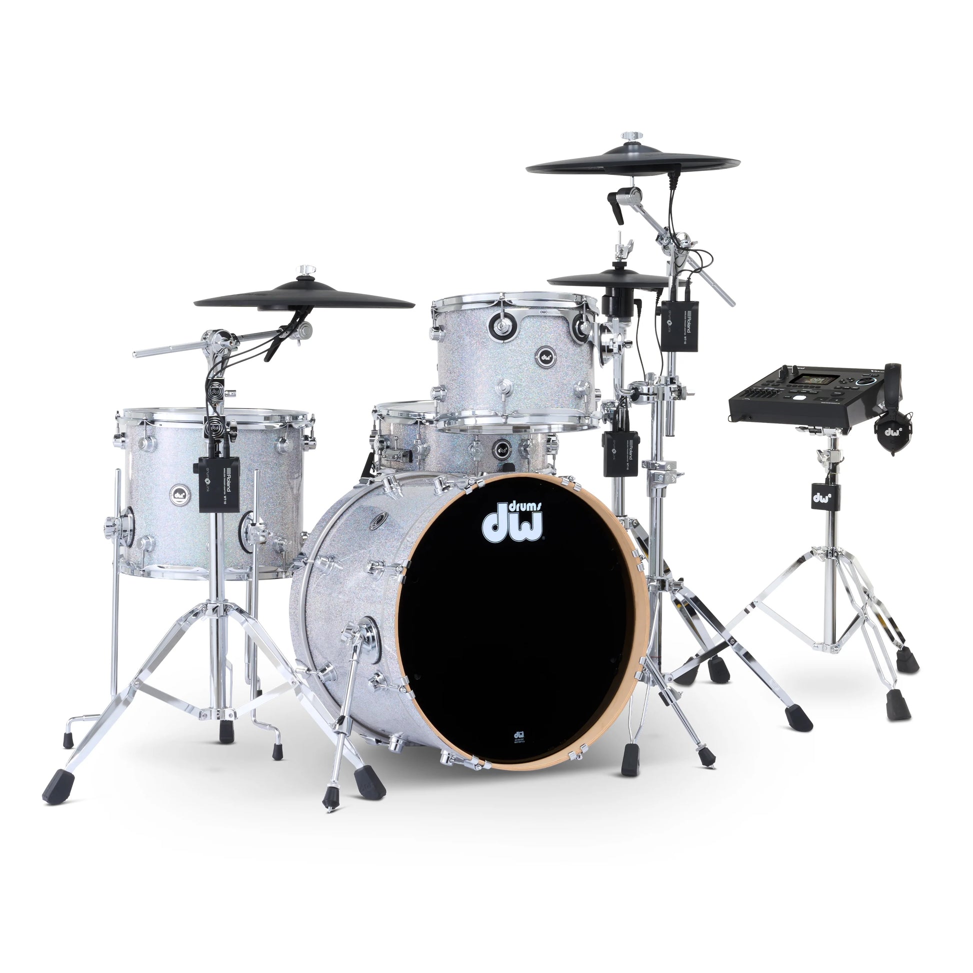 Trống Cơ DW DWe Drum Kit Bundle 4-Piece w/Roland V-Cymbals + V51 Module (20/12/14/14) - Việt Music