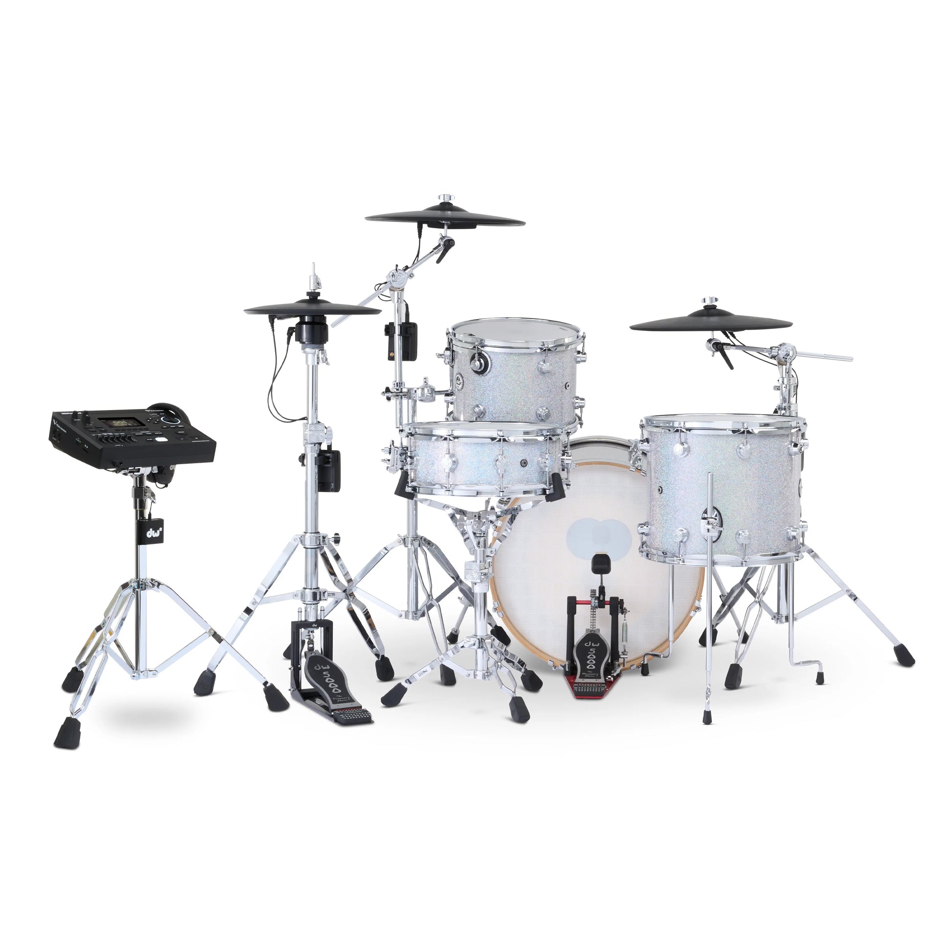 Trống Cơ DW DWe Drum Kit Bundle 4-Piece w/Roland V-Cymbals + V51 Module (20/12/14/14) - Việt Music