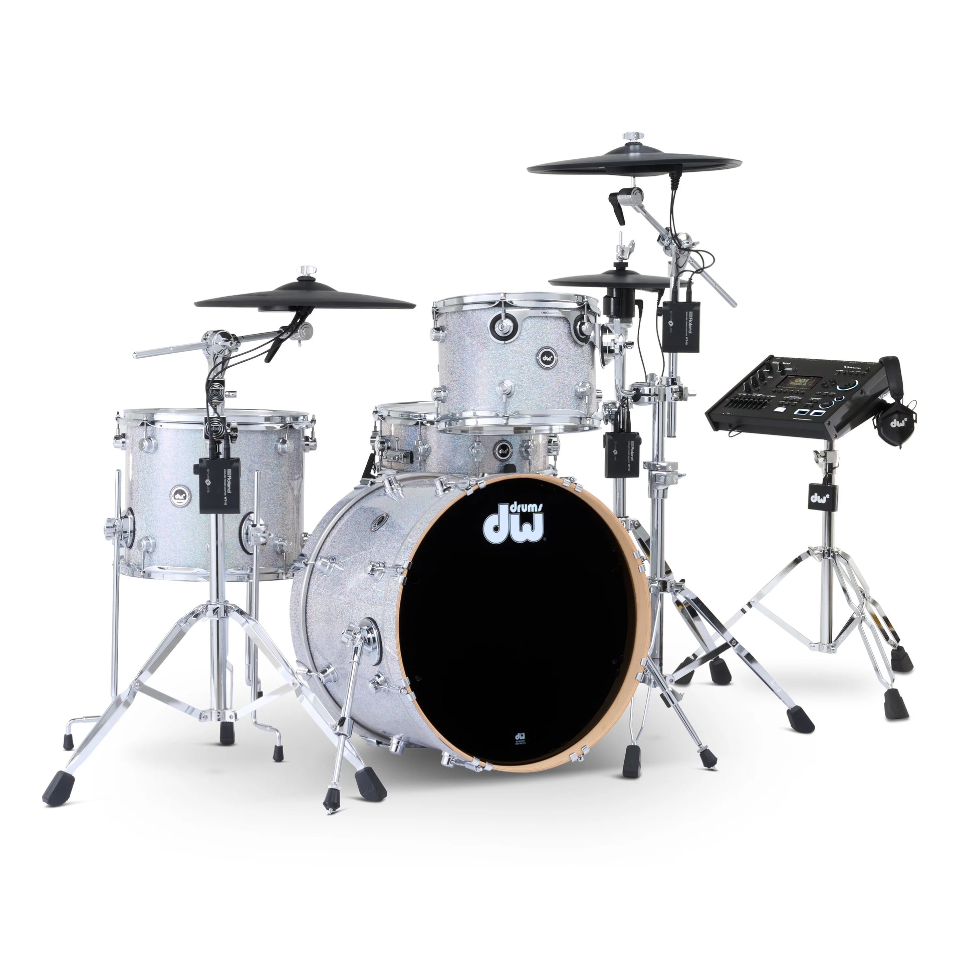 Trống Cơ DW DWe Drum Kit Bundle 4-Piece w/Roland V-Cymbals + V71 Module (20/12/14/14) - Việt Music