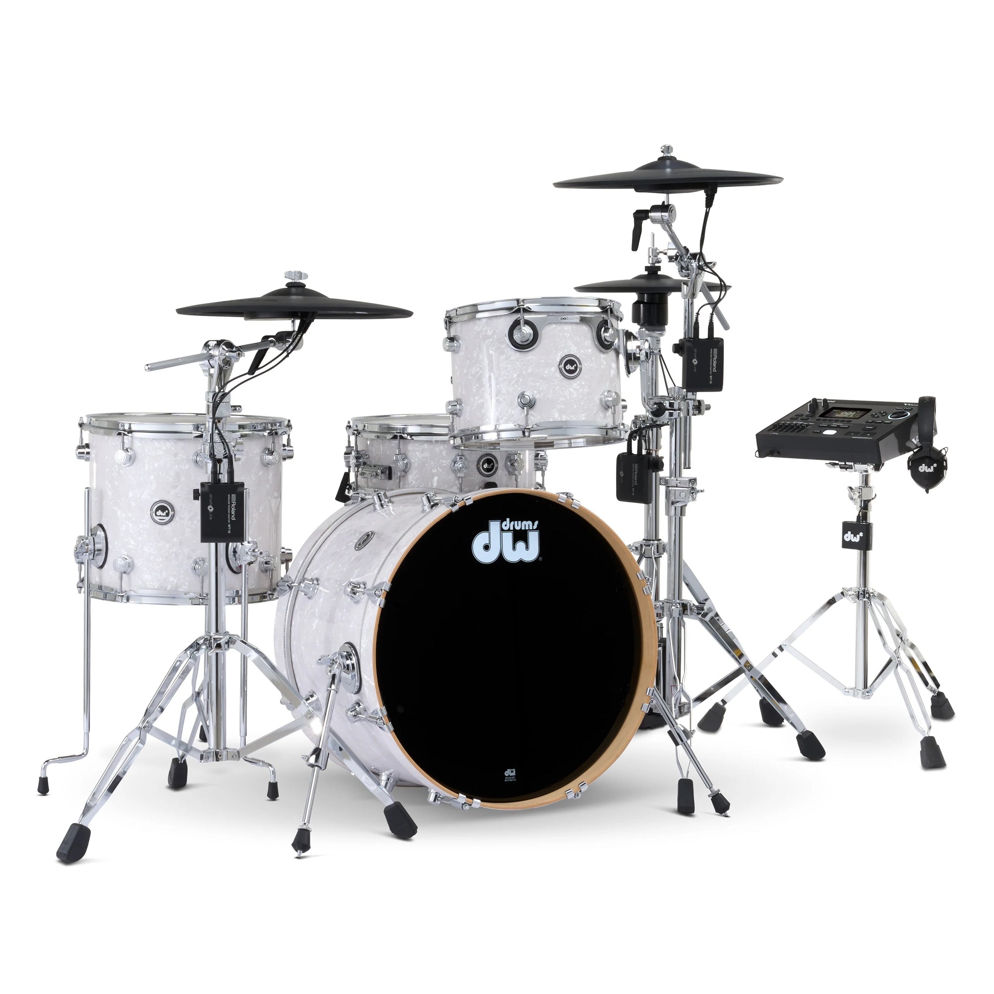 Trống Cơ DW DWe Drum Kit Bundle 4-Piece w/Roland V-Cymbals + V51 Module (20/12/14/14) - Việt Music