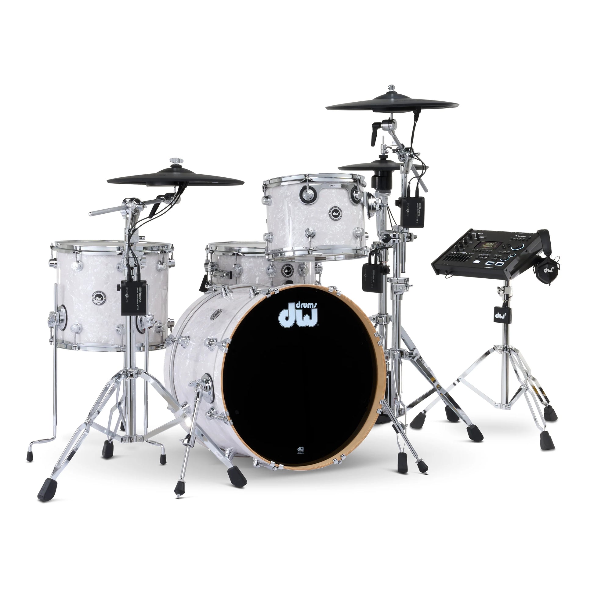 Trống Cơ DW DWe Drum Kit Bundle 4-Piece w/Roland V-Cymbals + V71 Module (20/12/14/14) - Việt Music