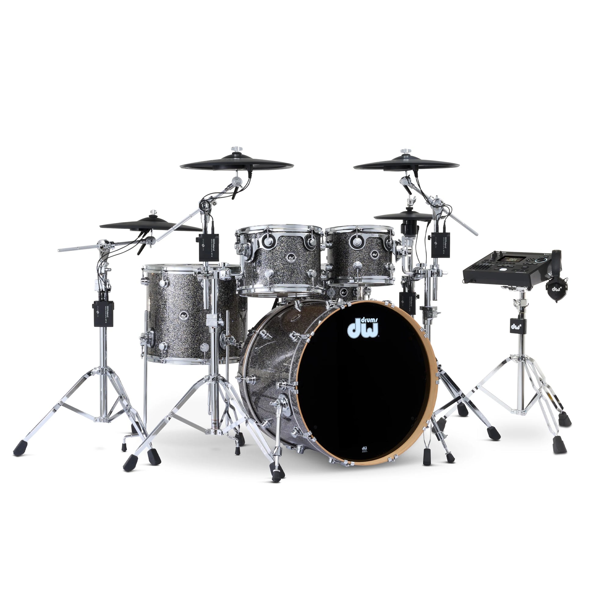 Trống Cơ DW DWe Drum Kit Bundle 5-Piece w/Roland V-Cymbals + V51 Module (22/10-12/16/14) - Việt Music