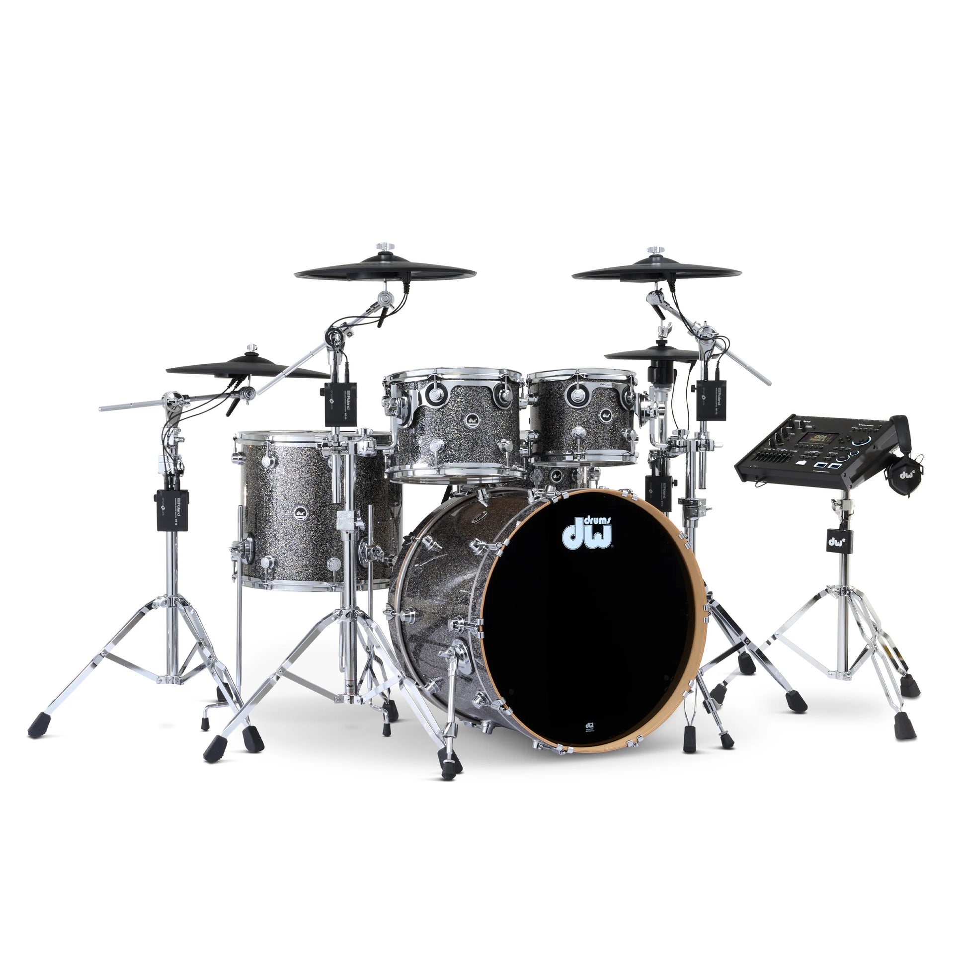 Trống Cơ DW DWe Drum Kit Bundle 5-Piece w/Roland V-Cymbals + V71 Module (22/10-12/16/14) - Việt Music